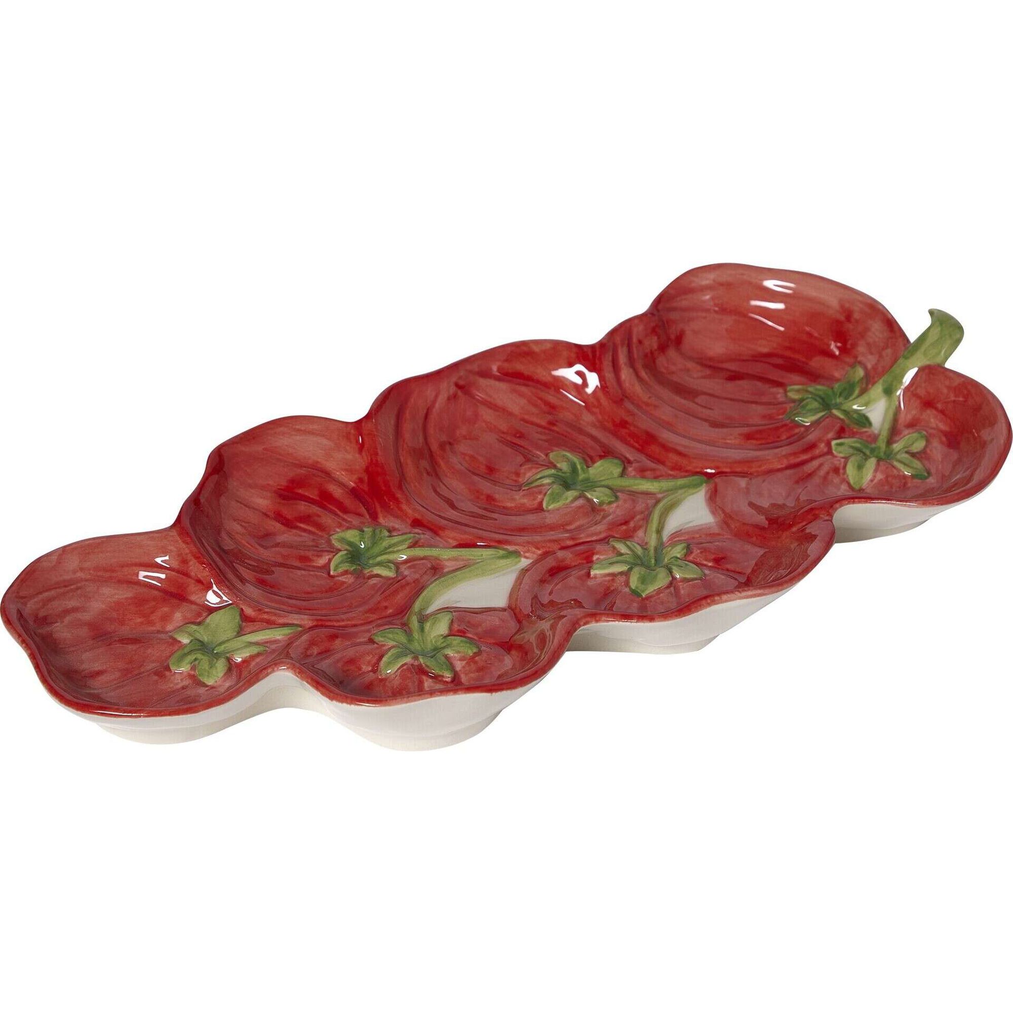Prato Aperitivos 31x15x3,5cmTomates Kasa