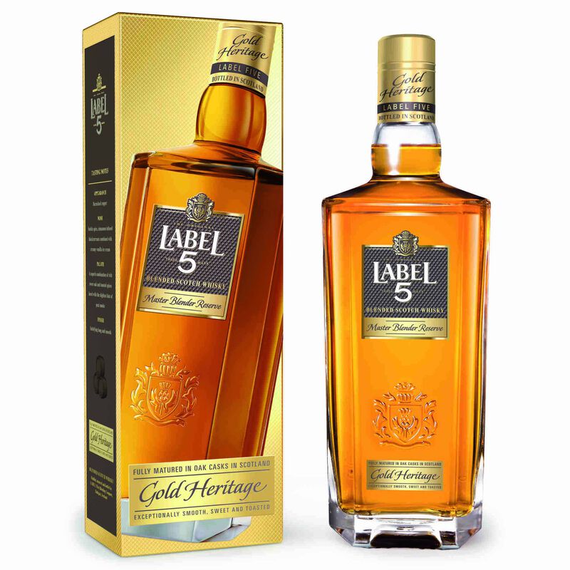 Label 5 Whisky Scotch Gold Heritage