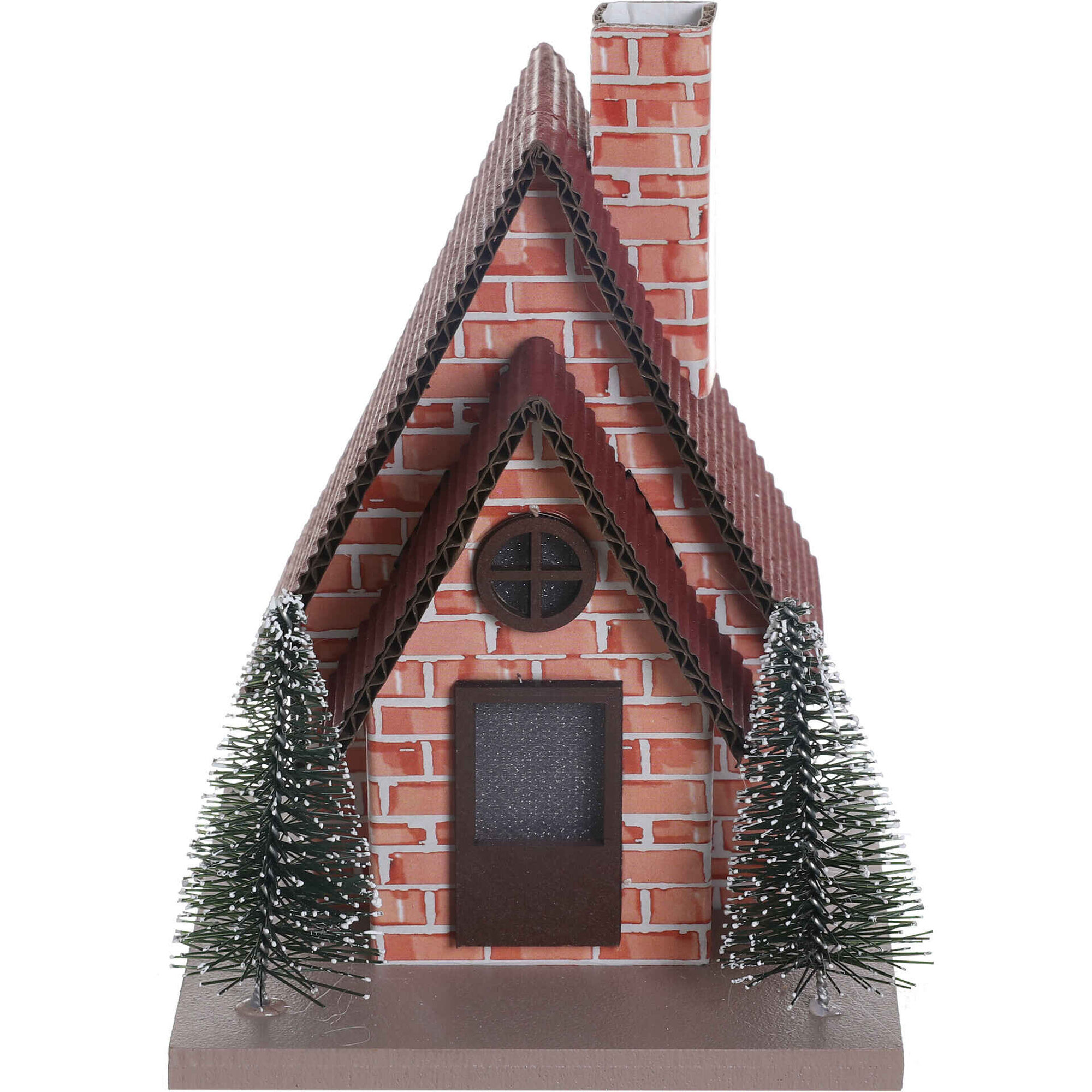 Casinha 13cm Telhas com Luz