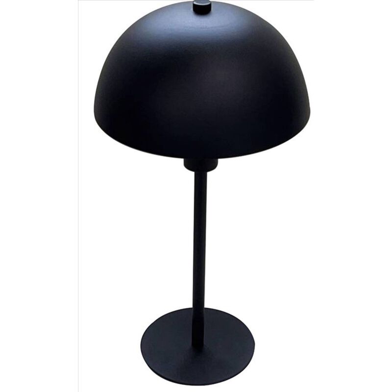 Candeeiro Cogumelo Touch Preto Kasa