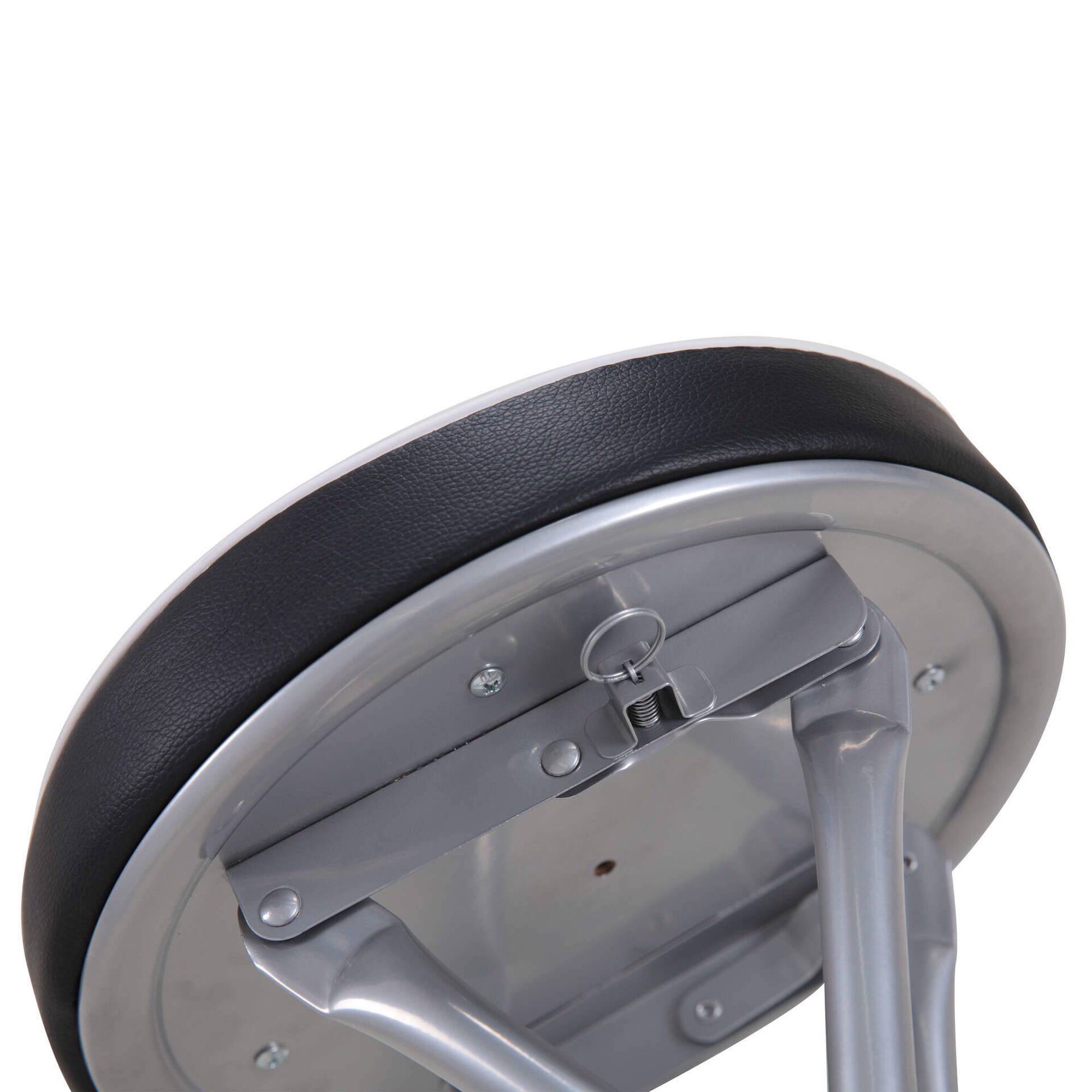 Banco Dobr&aacute;vel Almofadado Preto Turim