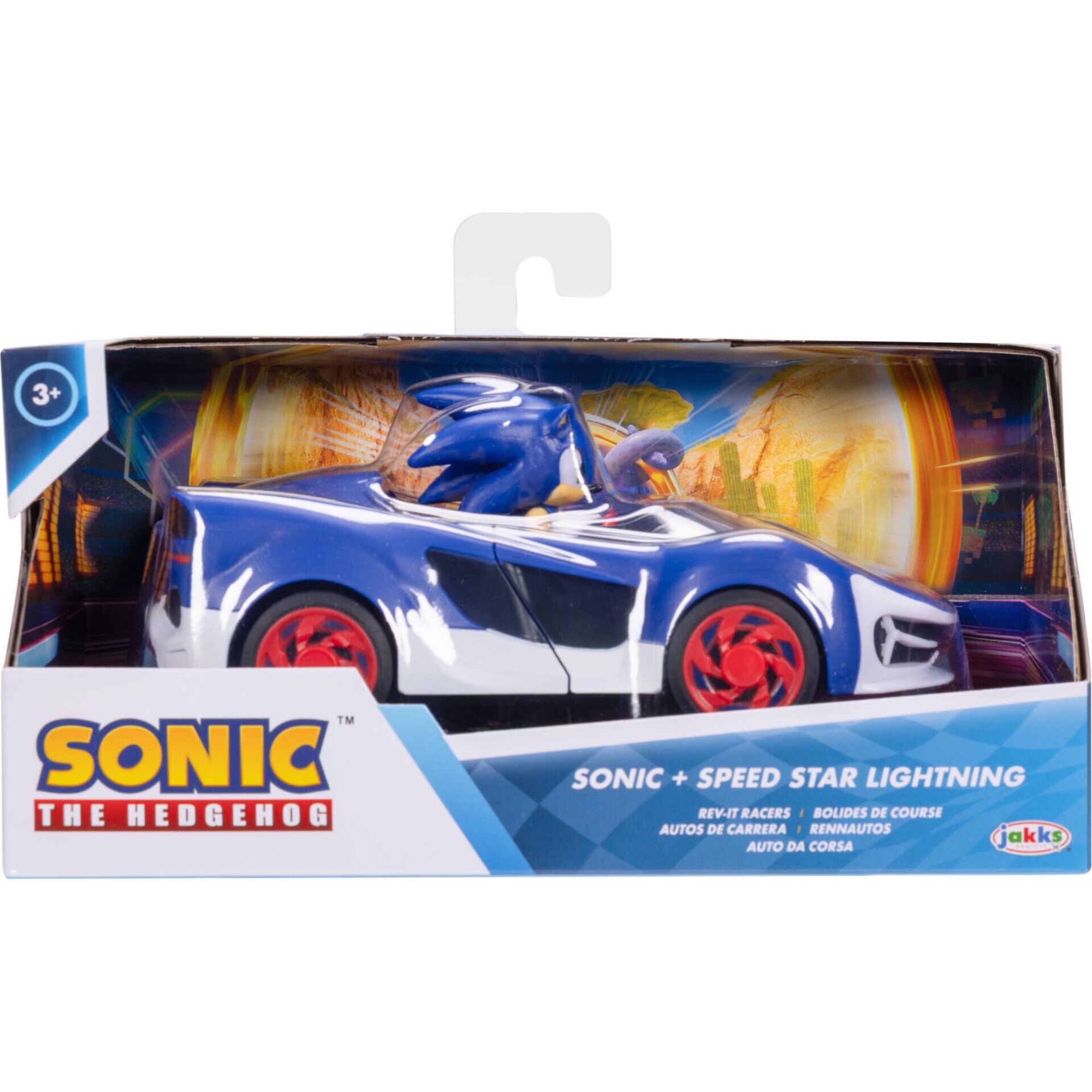 Sonic The Hedgehog - Ve&iacute;culos Customiz&aacute;veis com Figura 7 cm (Shadow e Sonic)
