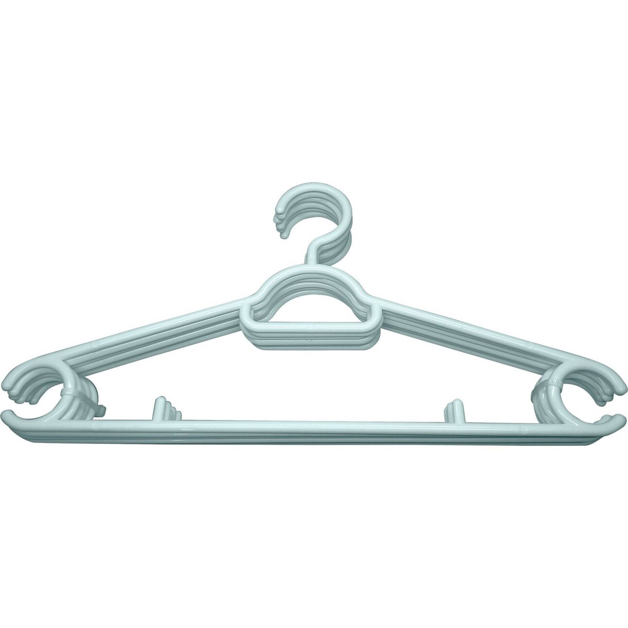 Conjunto de 6 Cabides Pl&aacute;stico Verde Kasa