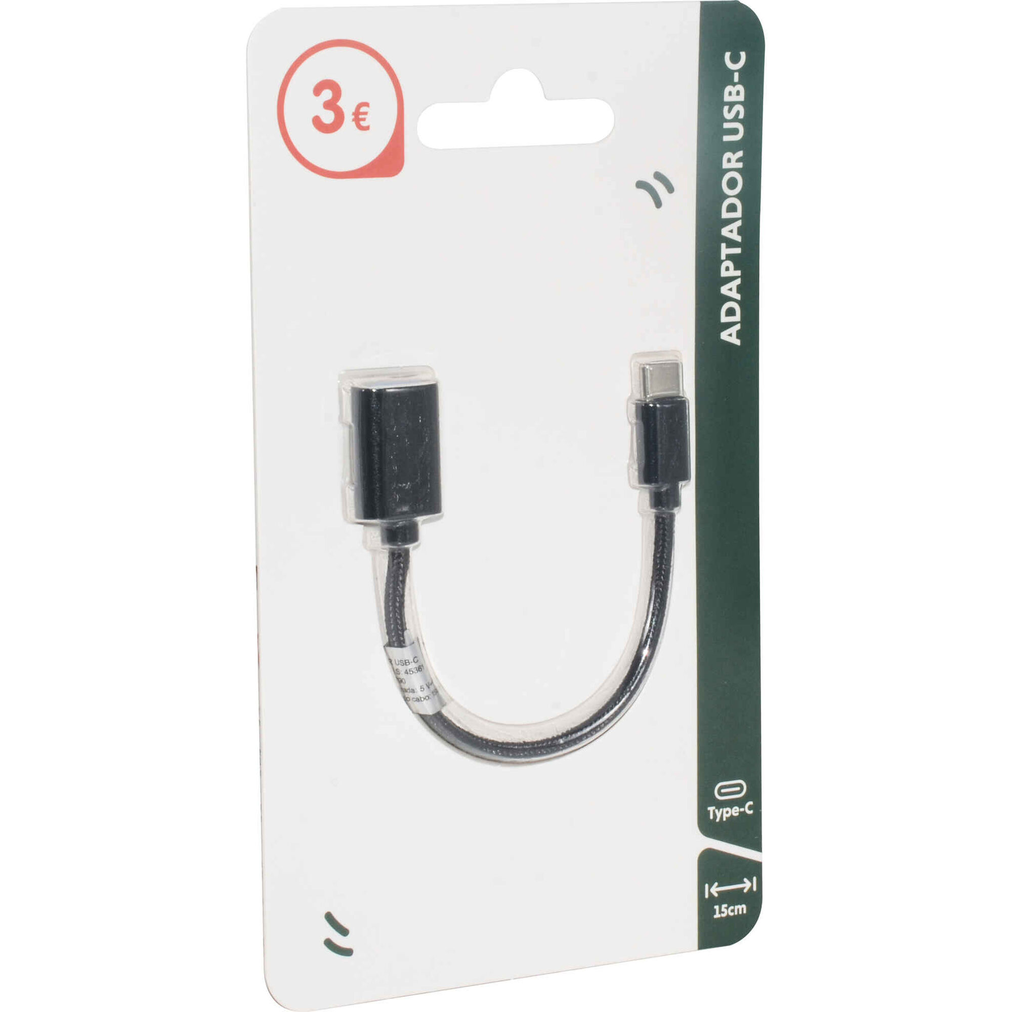 Adaptador Type C USB Preto
