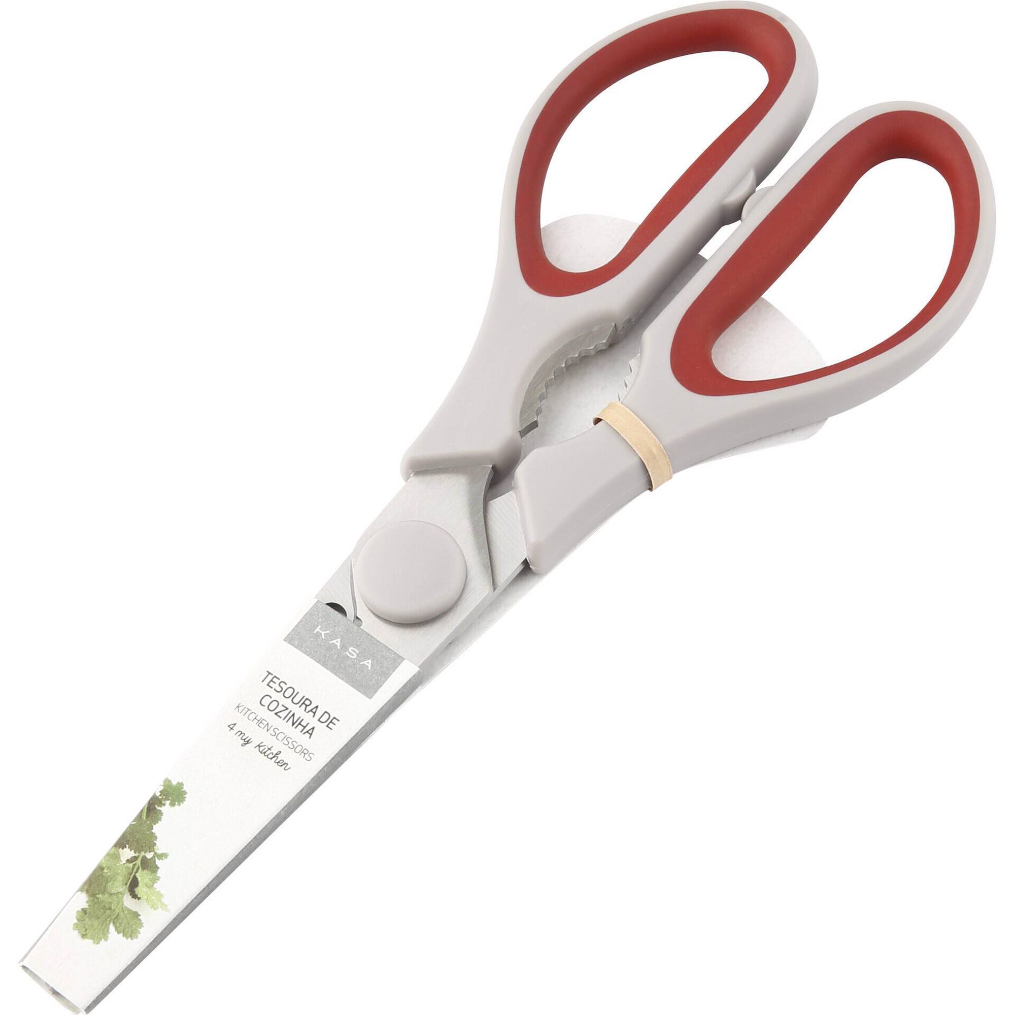 Tesoura de Cozinha Vermelha 4 My Kitchen Kasa