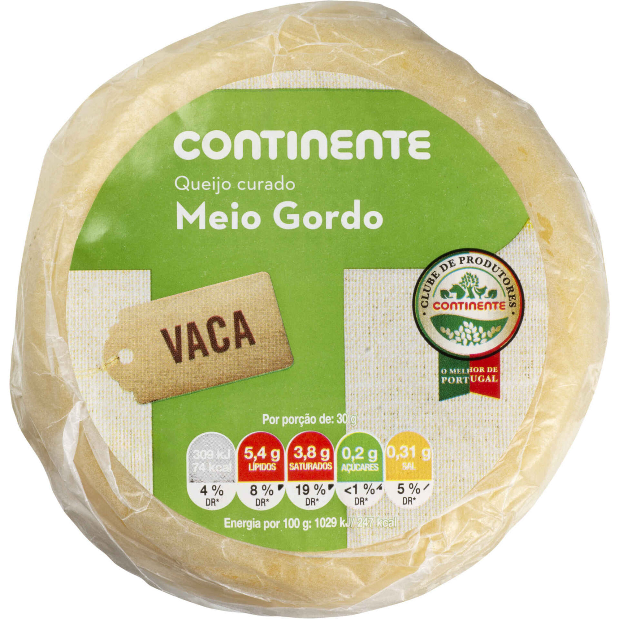 Queijo de Vaca Curado Meio Gordo
