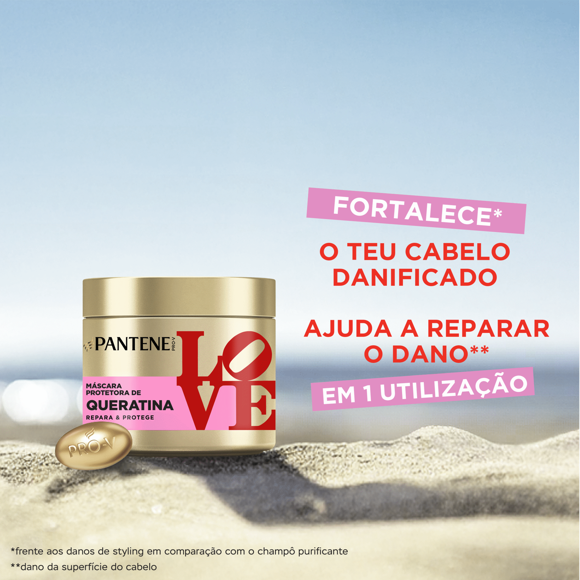 M&aacute;scara Cabelo Repara e Protege Love Pantene