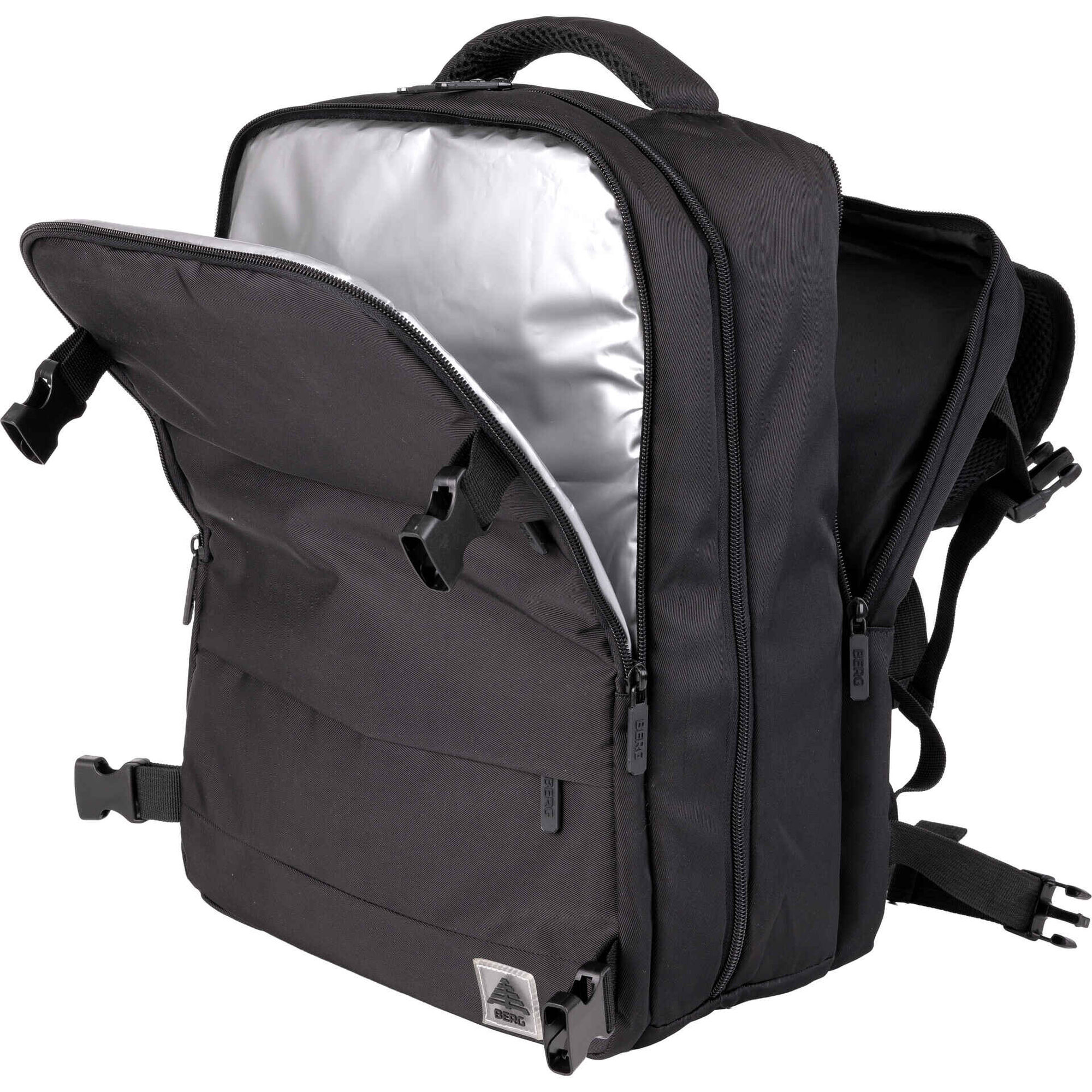 Mochila Underseat com Compress&atilde;o 24L Preta Berg