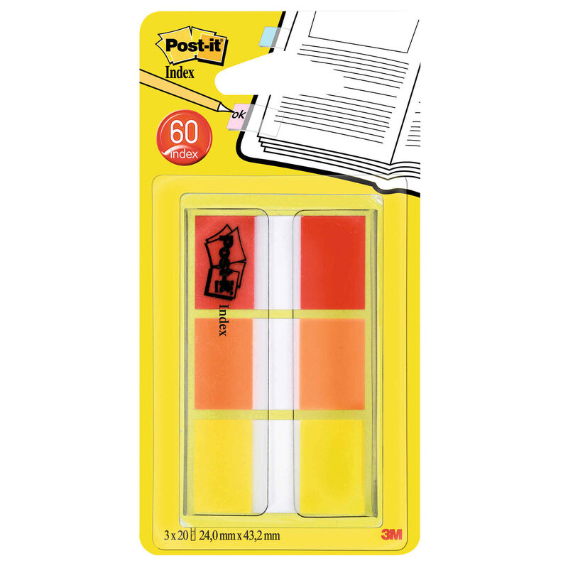 Sinalizadores Retangulares 24x43,2mm Post-it