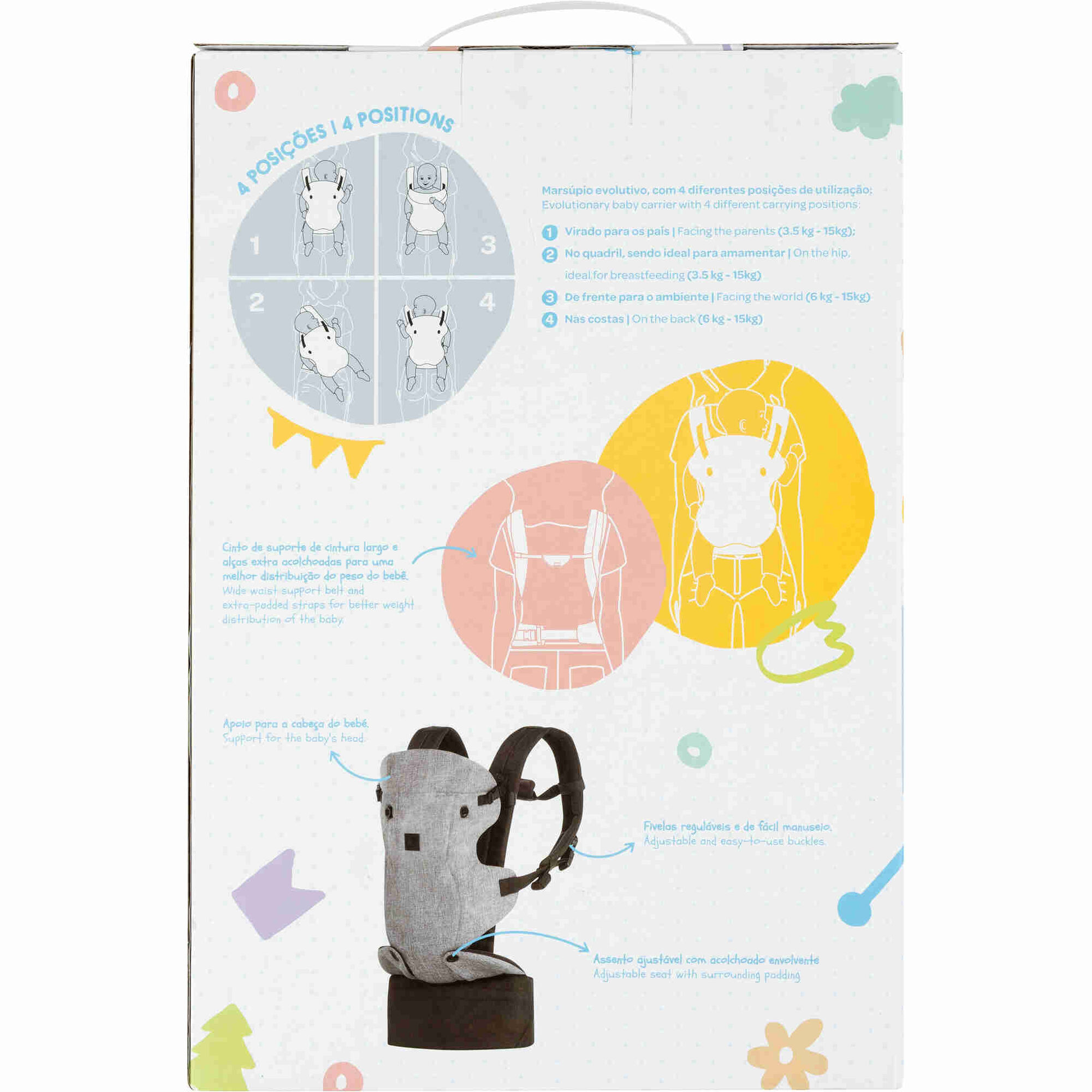 Mars&uacute;pio Cinza Happy Safe Happy Bear