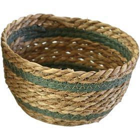 Cesto Redondo 3L Riscas Verde Kasa