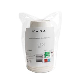 Conjunto 10 Copos Água Papel Branco 26cl