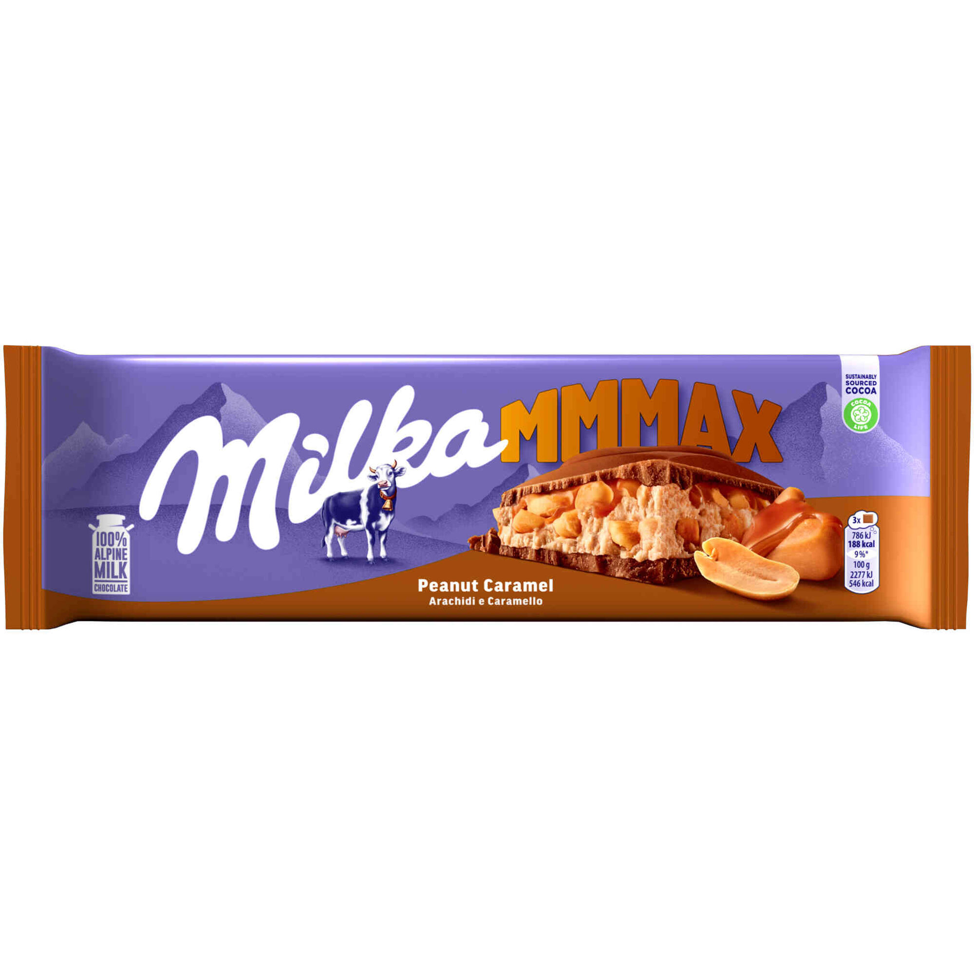Tablete de Chocolate com Amendoim e Caramelo