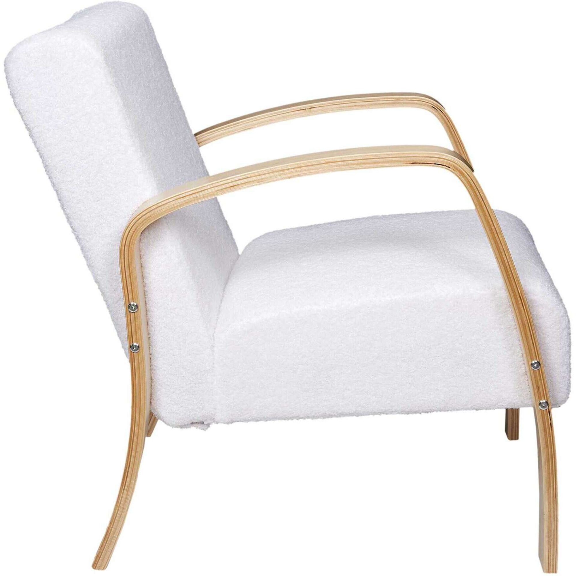 Poltrona Boucl&eacute; Branca