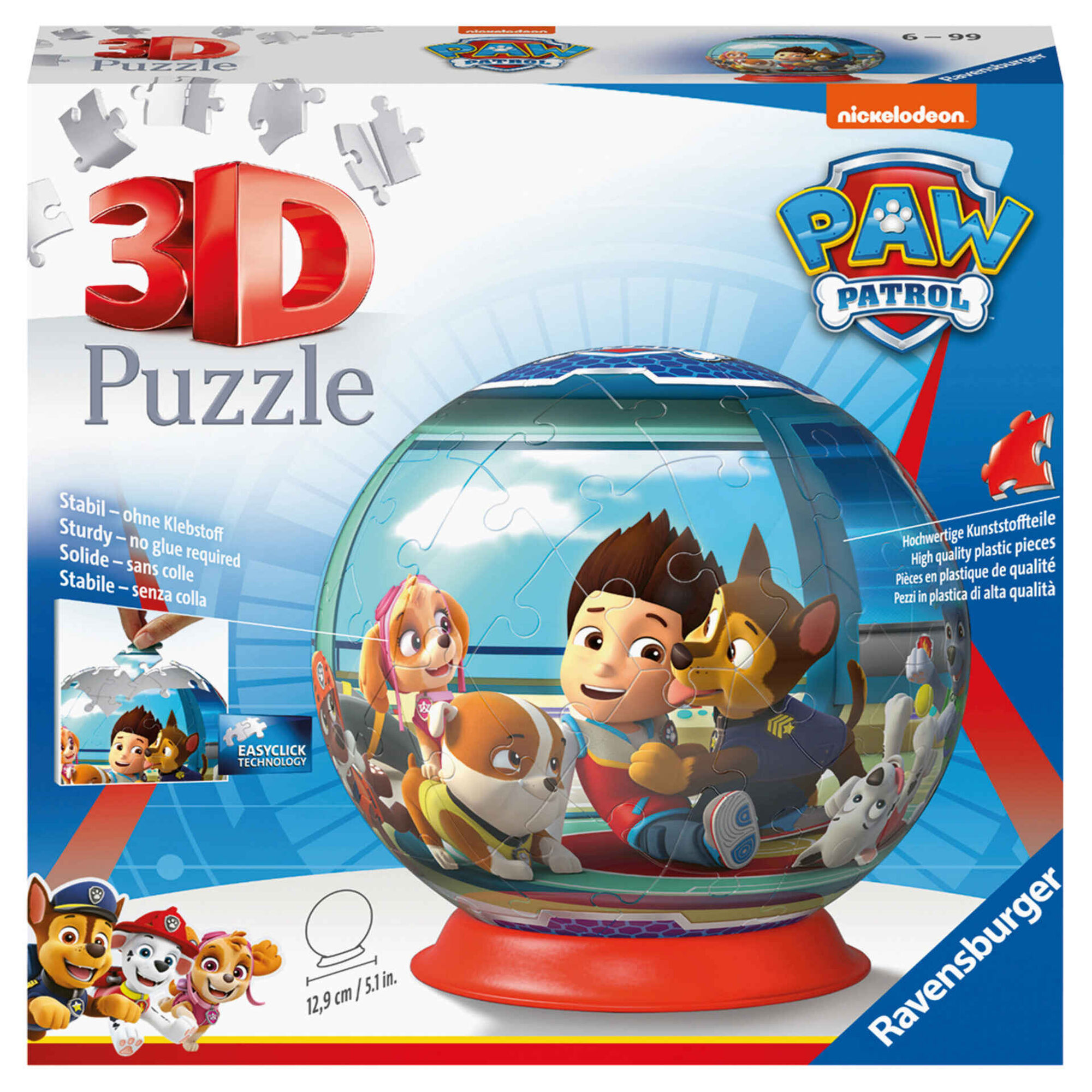 Puzzleball 3D Patrulha Pata 72 Peças