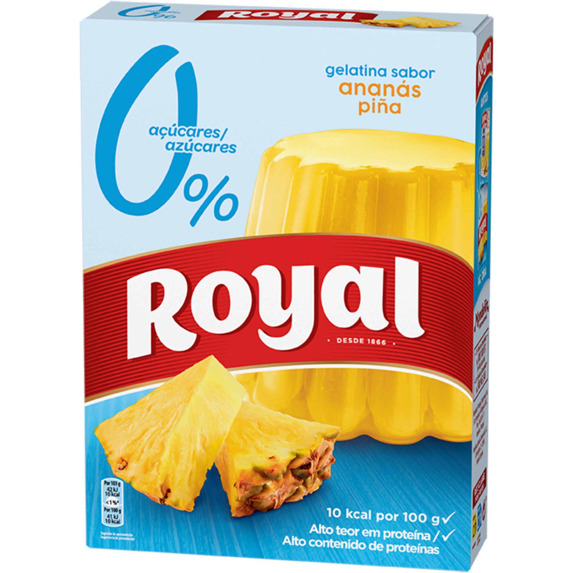 Gelatina em P&oacute; de Anan&aacute;s Royal