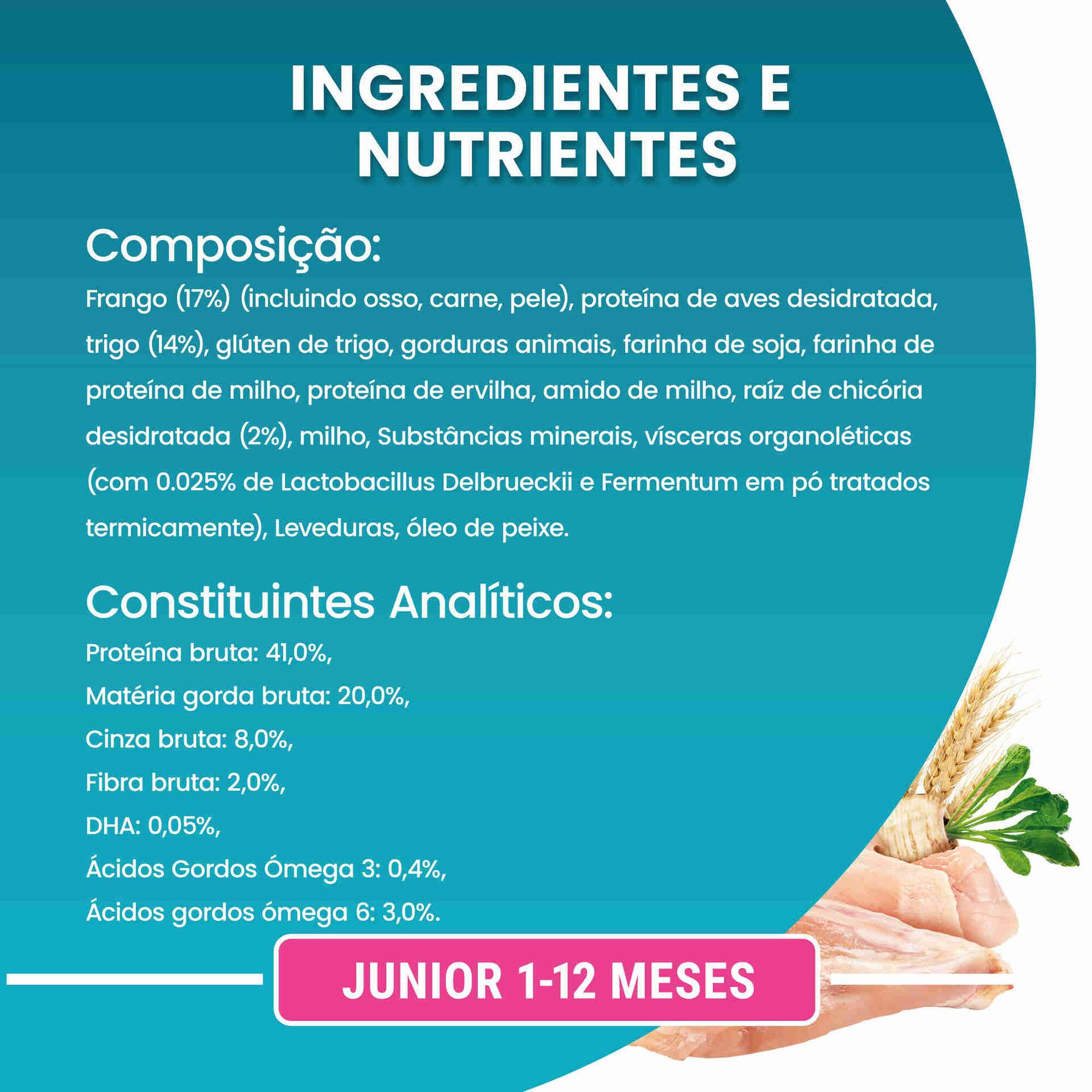 Ração para Gato Júnior Frango