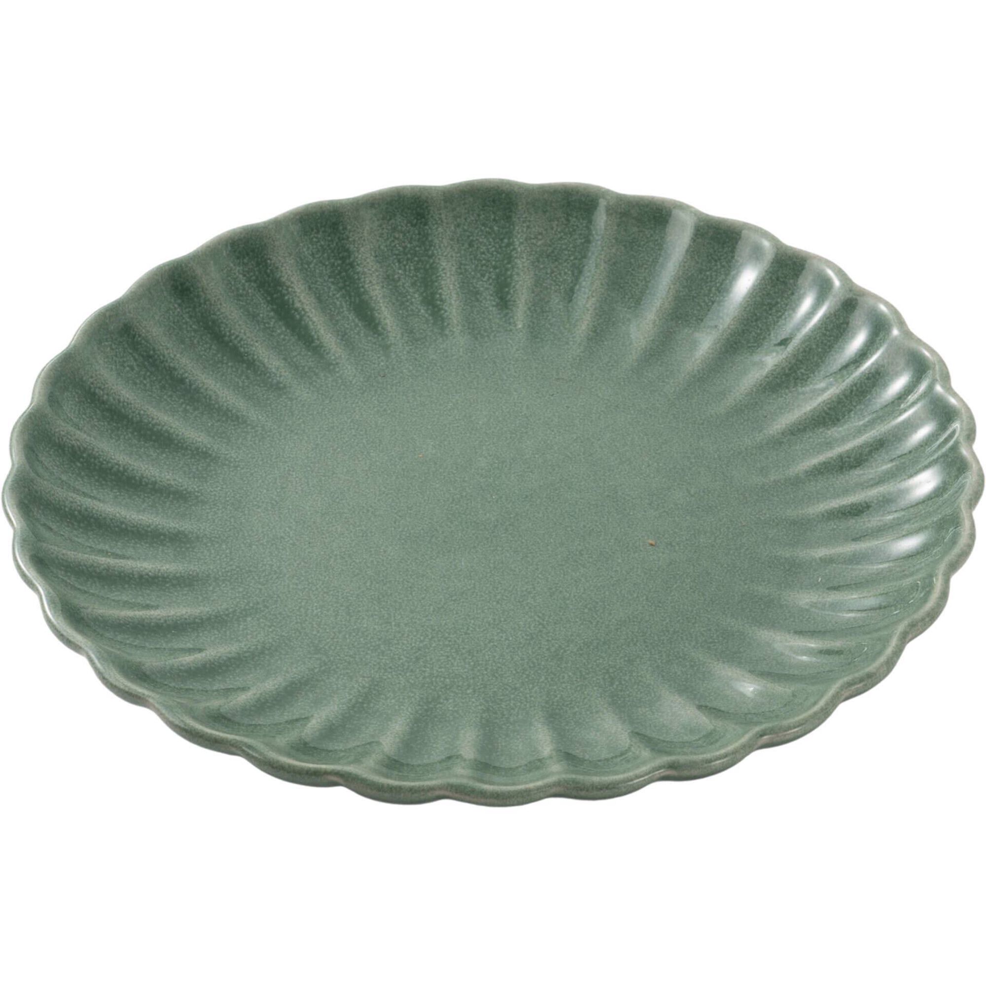 Prato Sobremesa Recortado Verde Kasa