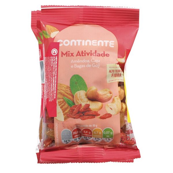 Mix Frutos Secos Atividade Pack Poupança Continente