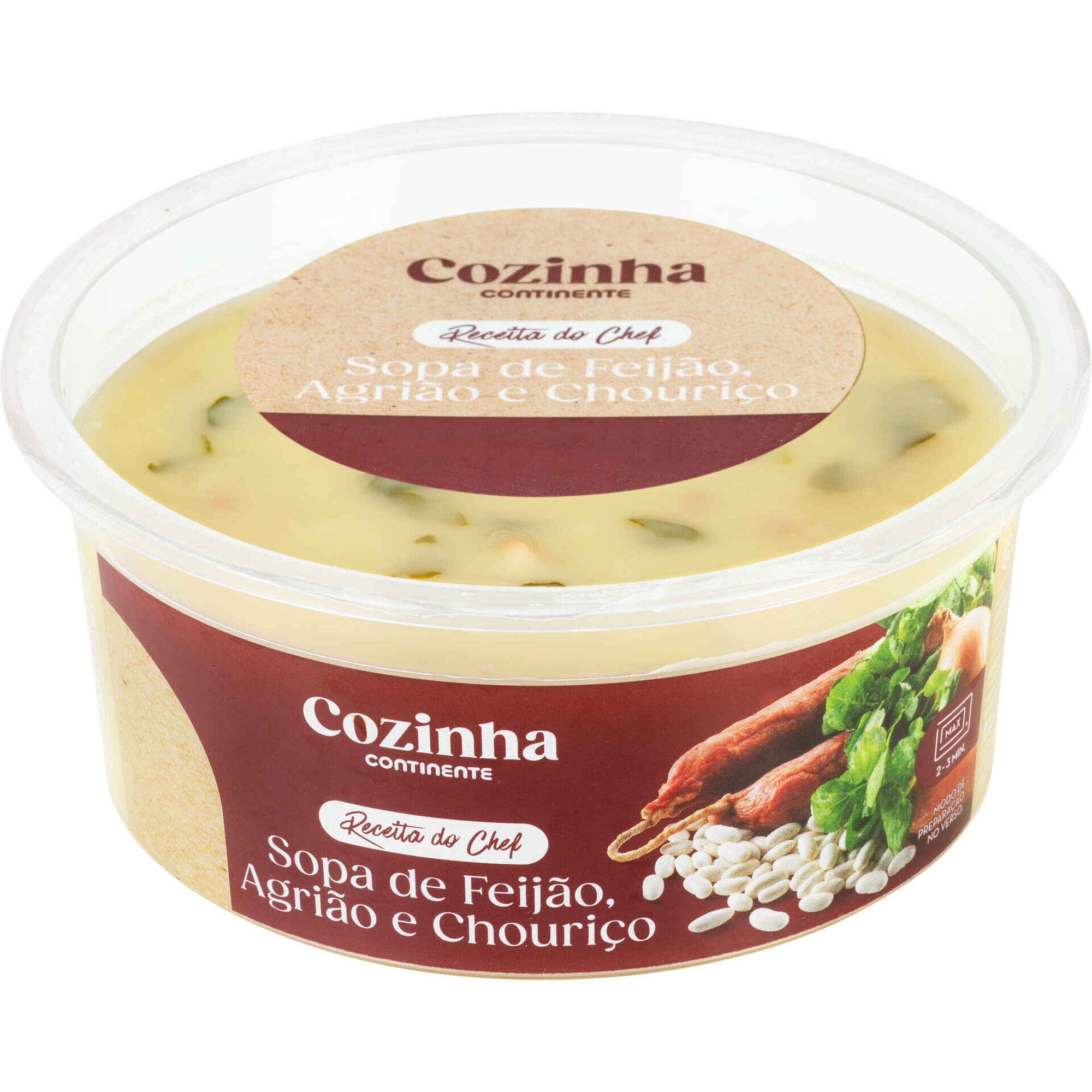 Sopa de Feij&atilde;o, Agri&atilde;o e Chouri&ccedil;o Cozinha Continente