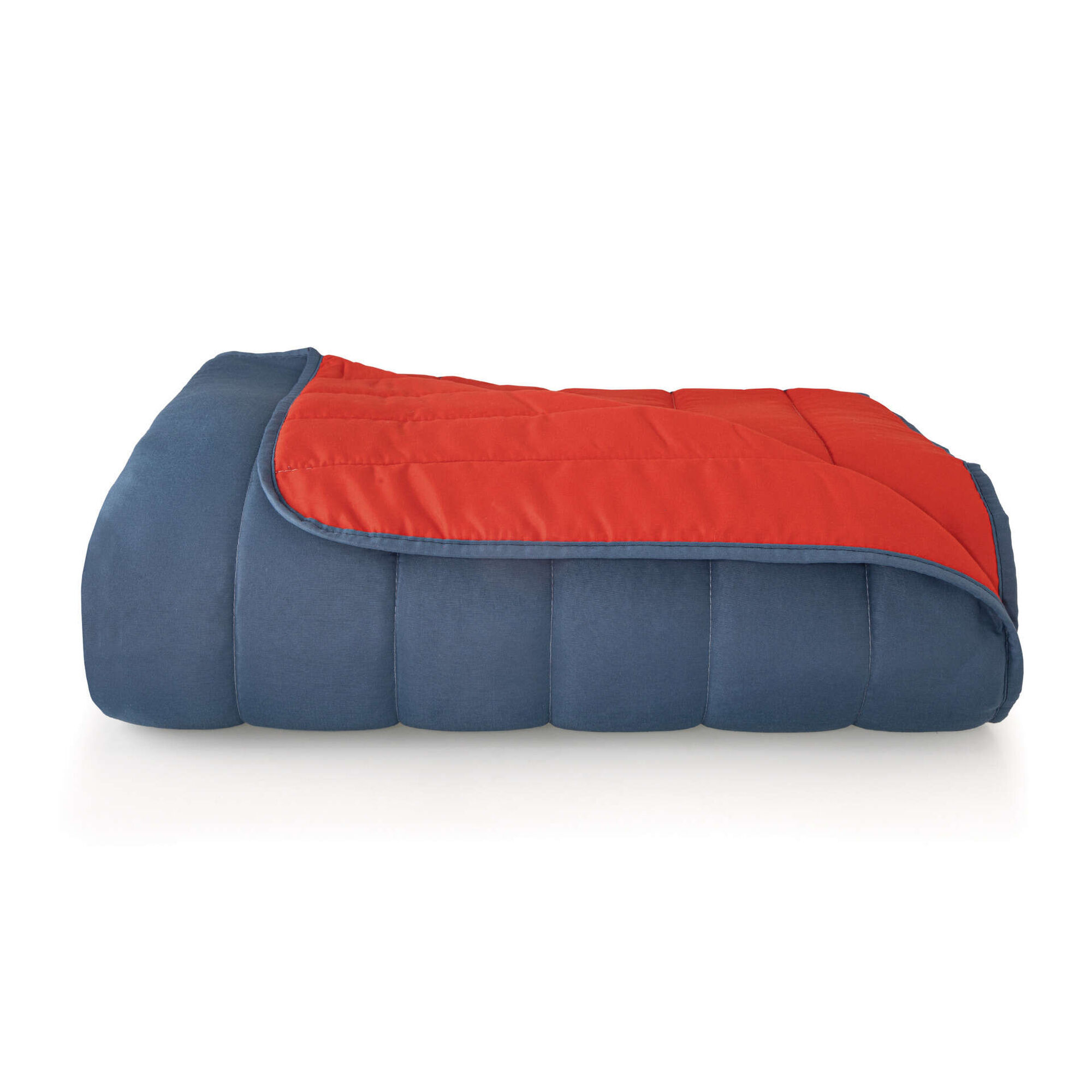 Edredão Verão 65g/m2 240x220cm Bicolor Azul e Vermelho
