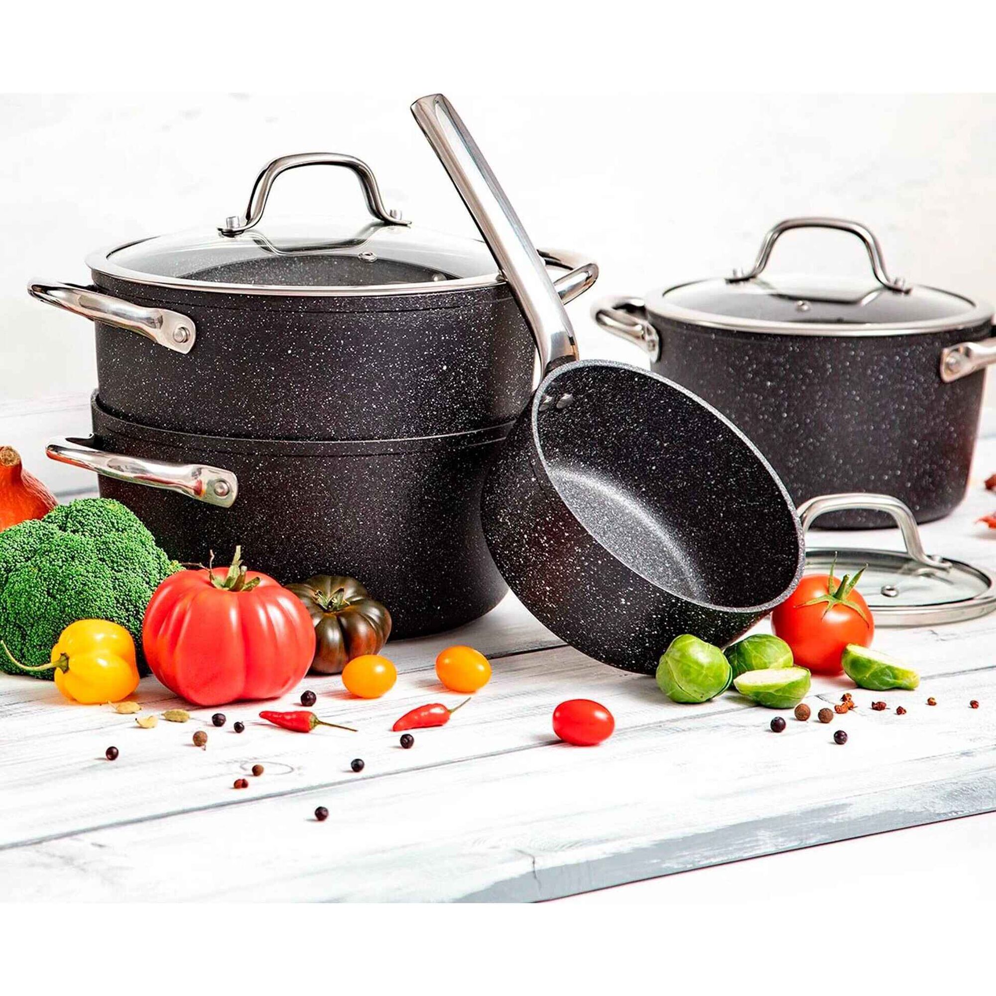 Trem Cozinha President Stone 8 Pe&ccedil;as Tescoma