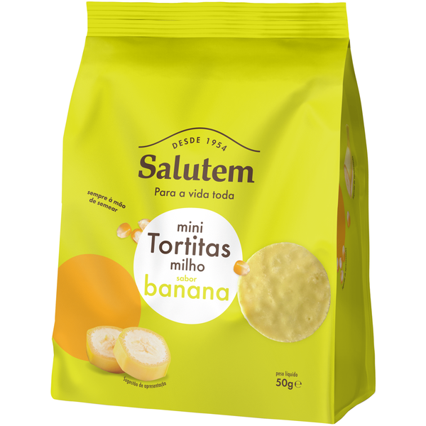 Tortitas de Milho Mini Banana Salutem