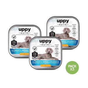 Comida Húmida para Cão Adulto Raças Médias e Maxi Frango Terrina Uppy Nutri