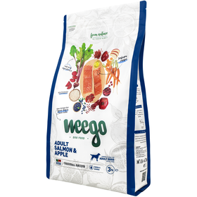 Ra&ccedil;&atilde;o para C&atilde;o Adulto Salm&atilde;o e Ma&ccedil;&atilde; Weego