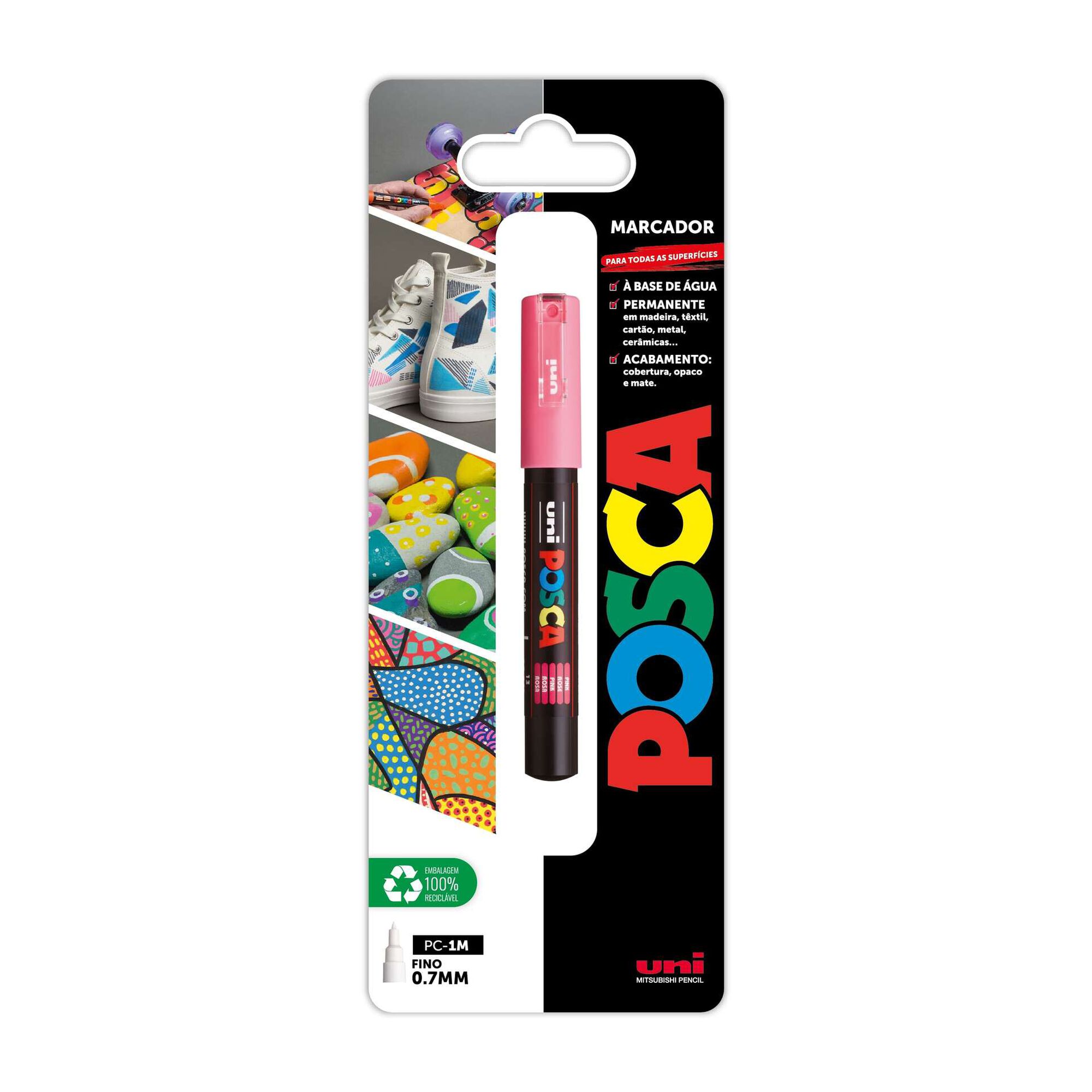 Marcador Permanente Posca PC-1M (várias cores)