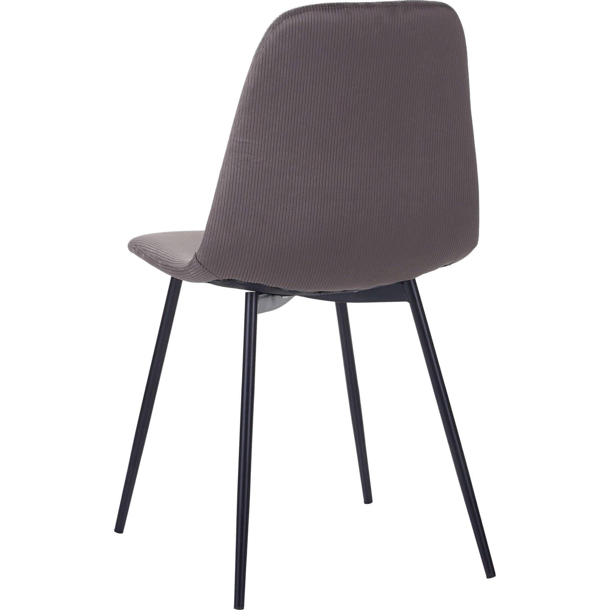 Cadeira Estofada Velvet Castanho Kasa