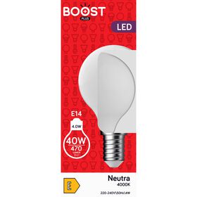 Lâmpada LED Esférica E14 4000K 40W Lâmpada LED Esférica E14 4000K 40W