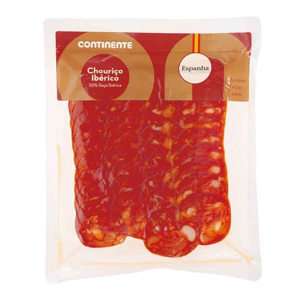 Chouriço 50% Ibérico Fatiado Continente