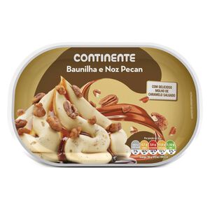 Gelado Baunilha e Noz Pecan Continente