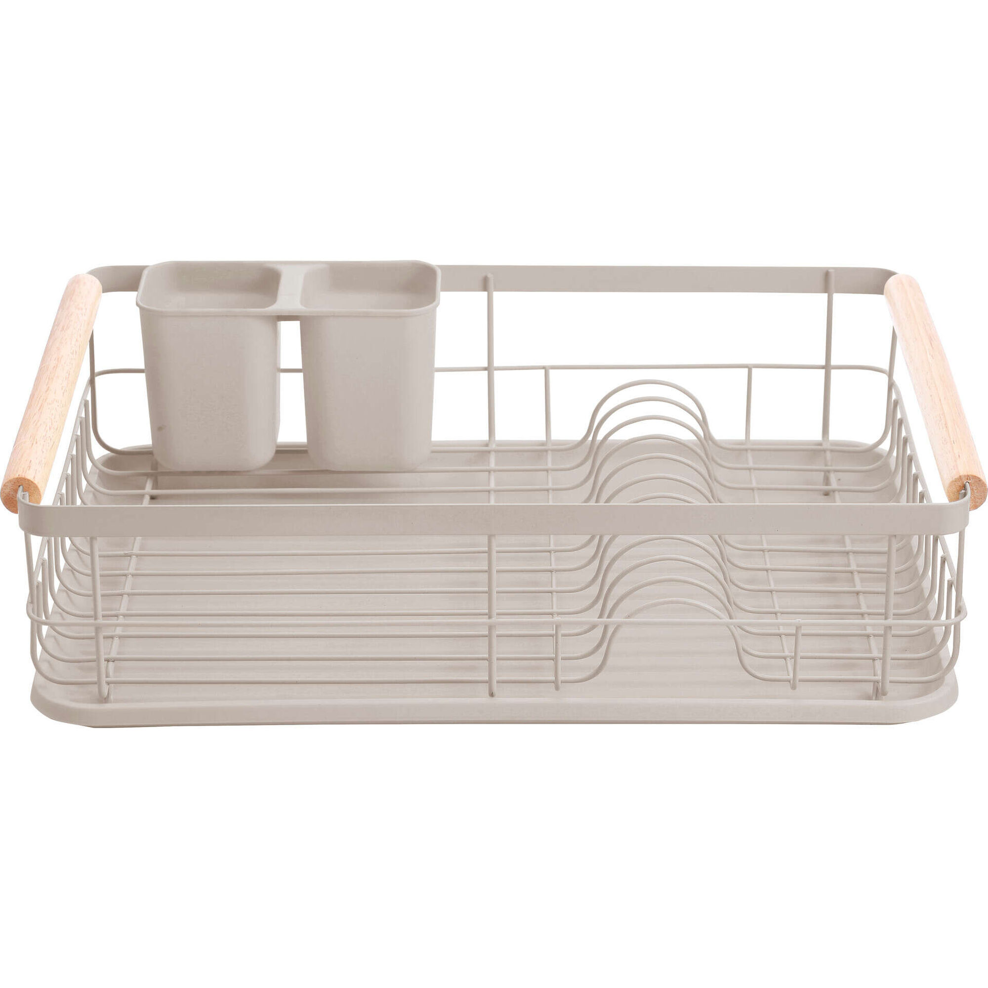 Escorredor de Lou&ccedil;a 44x32x12,5cm Flora Cinza Kasa