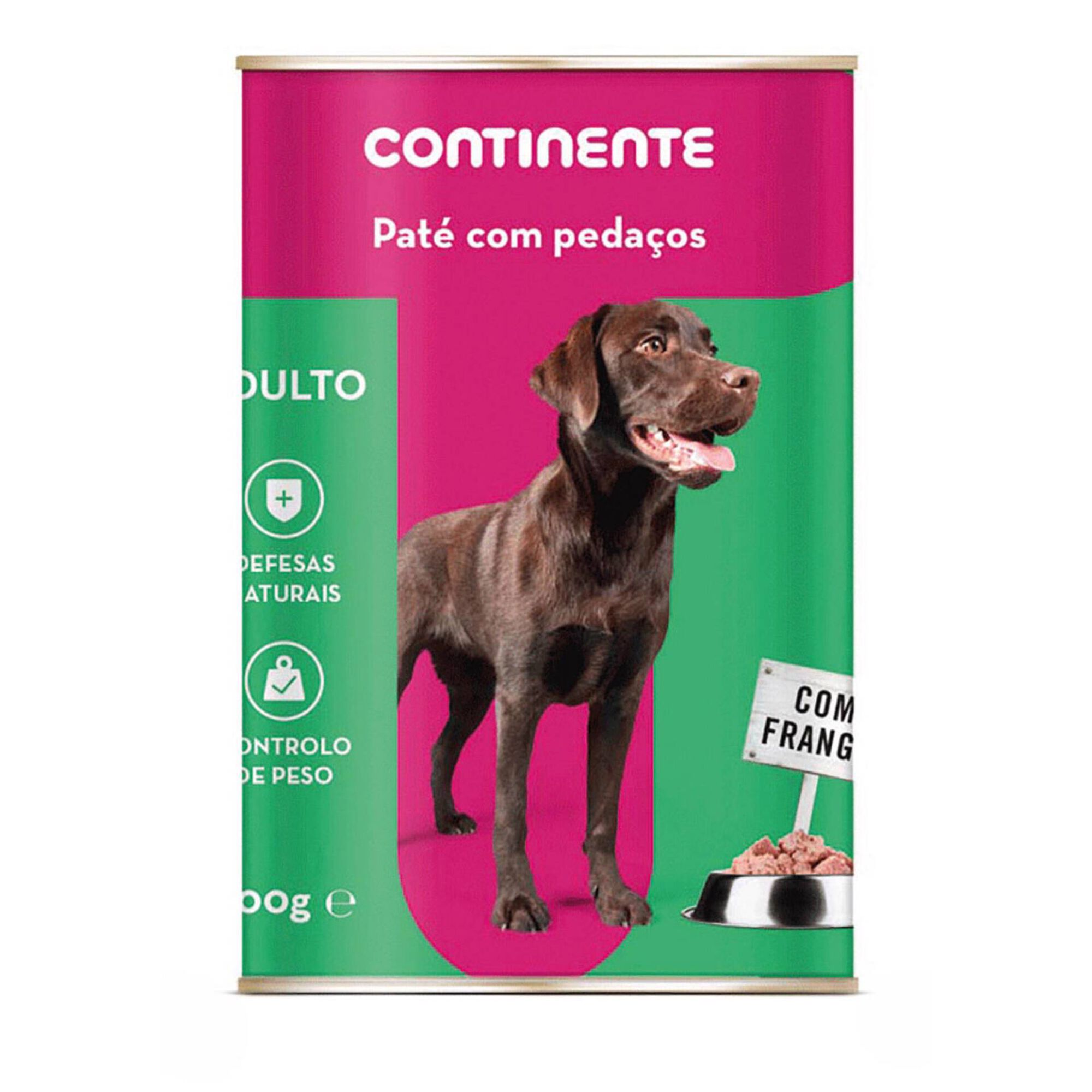 Comida Húmida para Cão Adulto Patê com Pedaços Frango Lata Comida Húmida para Cão Adulto Patê com Pedaços Frango Lata
