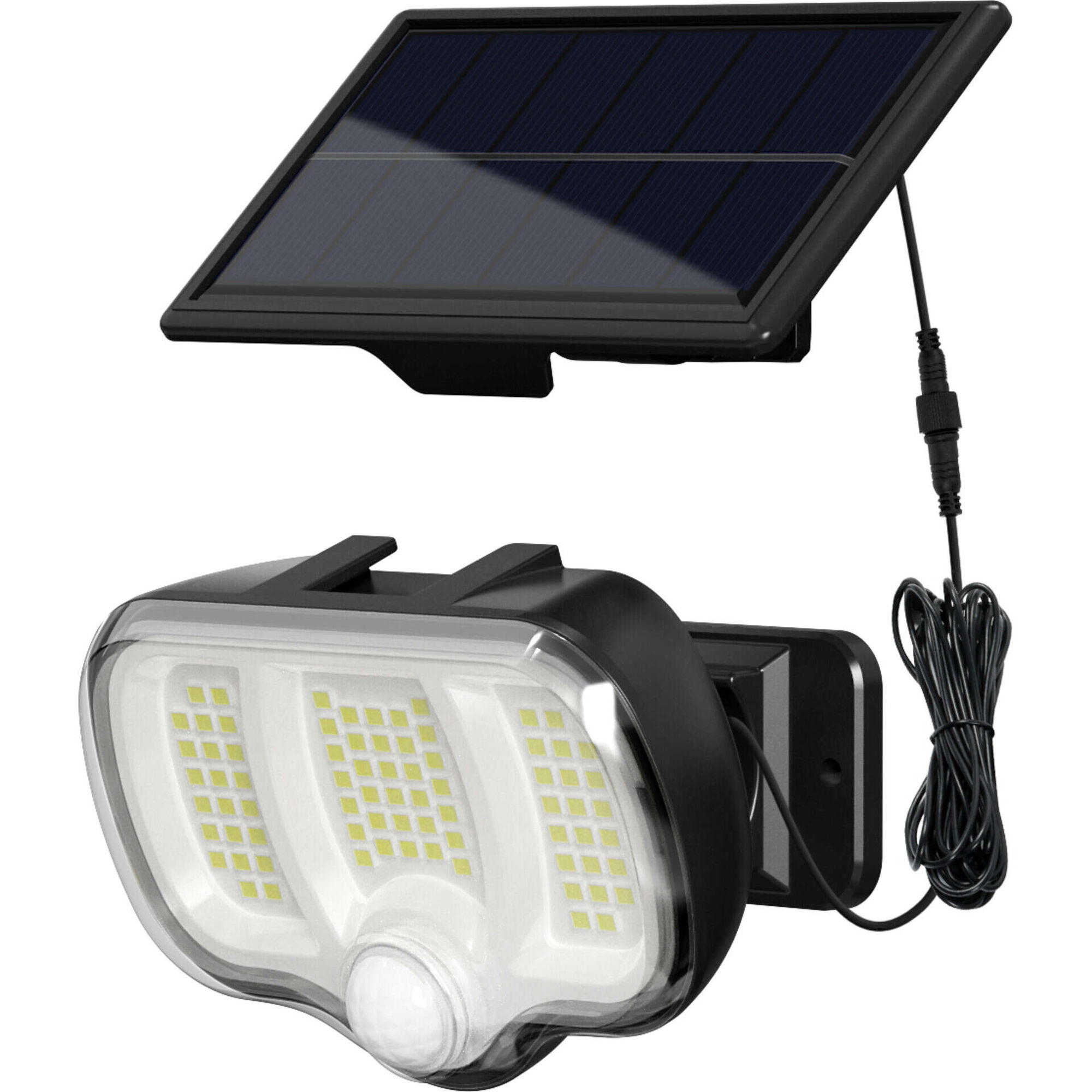 Foco de Parede Solar com Sensor Preto Boost