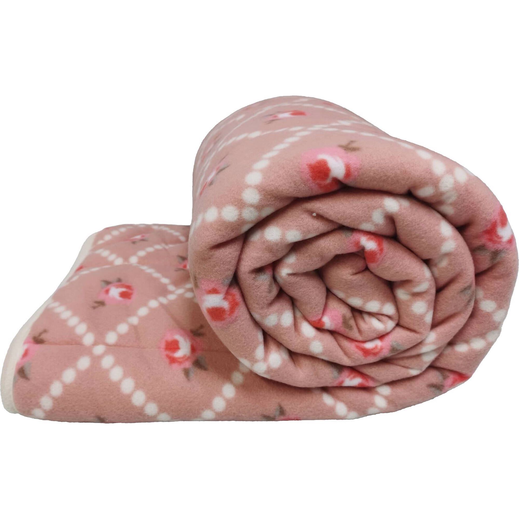 Edred&atilde;o Polar 220x240cm Rosa In&ecirc;s Kasa