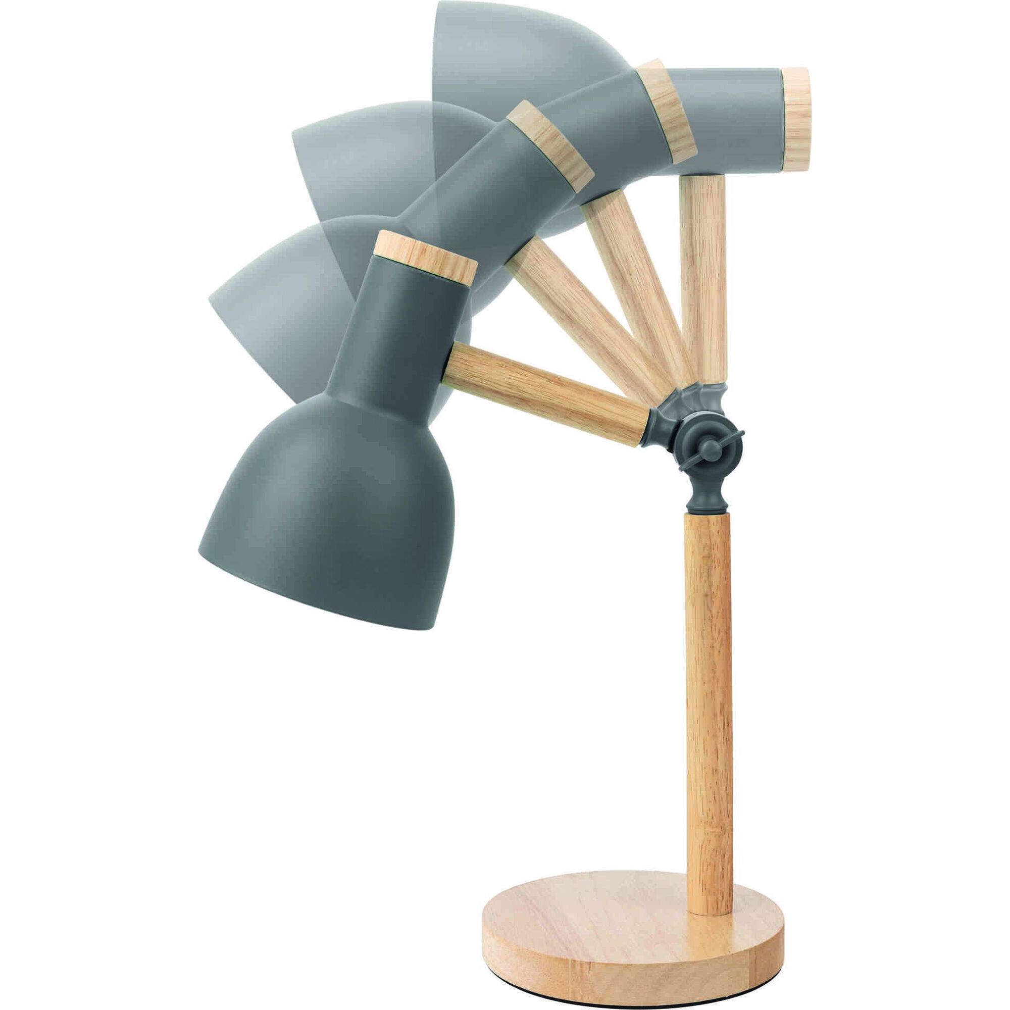 Candeeiro de Secret&aacute;ria Articulado Cinza E27