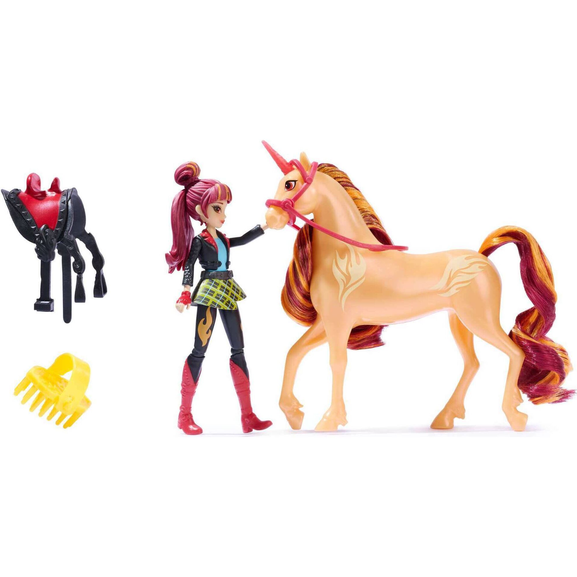 Mini Boneca Sophia Valentina e Unicórnio Cinder