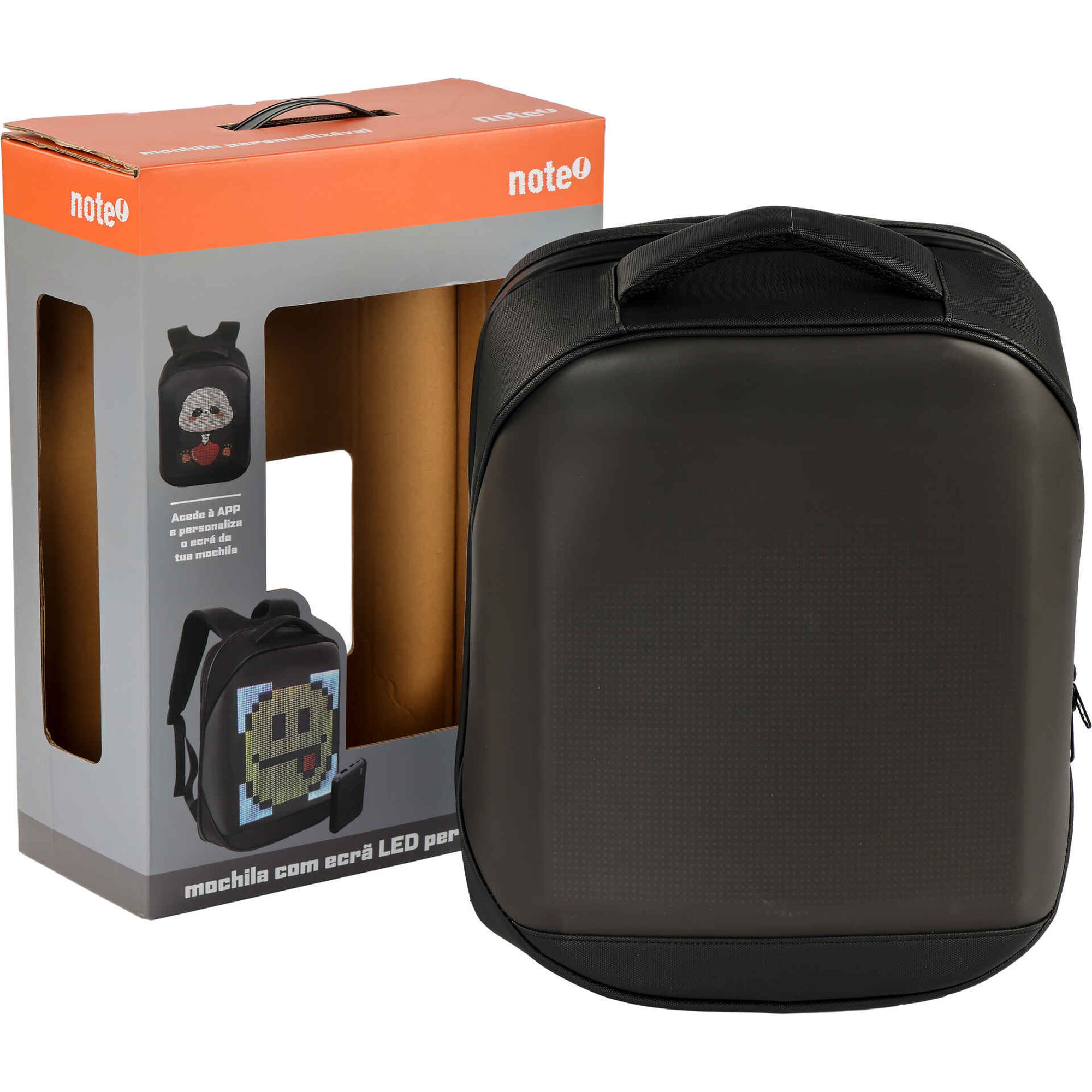 Mochila LED com Powerbank Note!