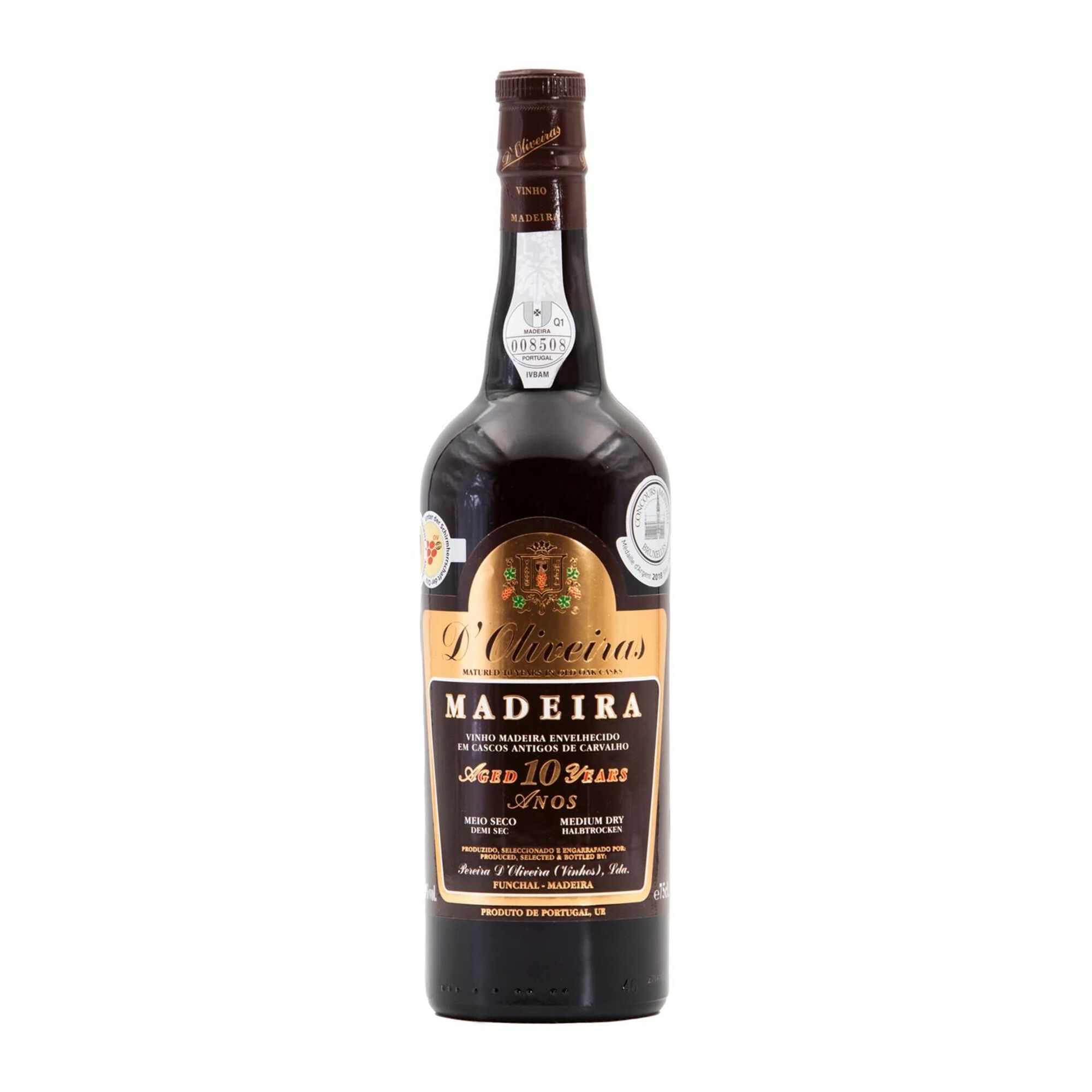D'Oliveiras Meio Seco 10 Anos Vinho da Madeira Medium Dry
