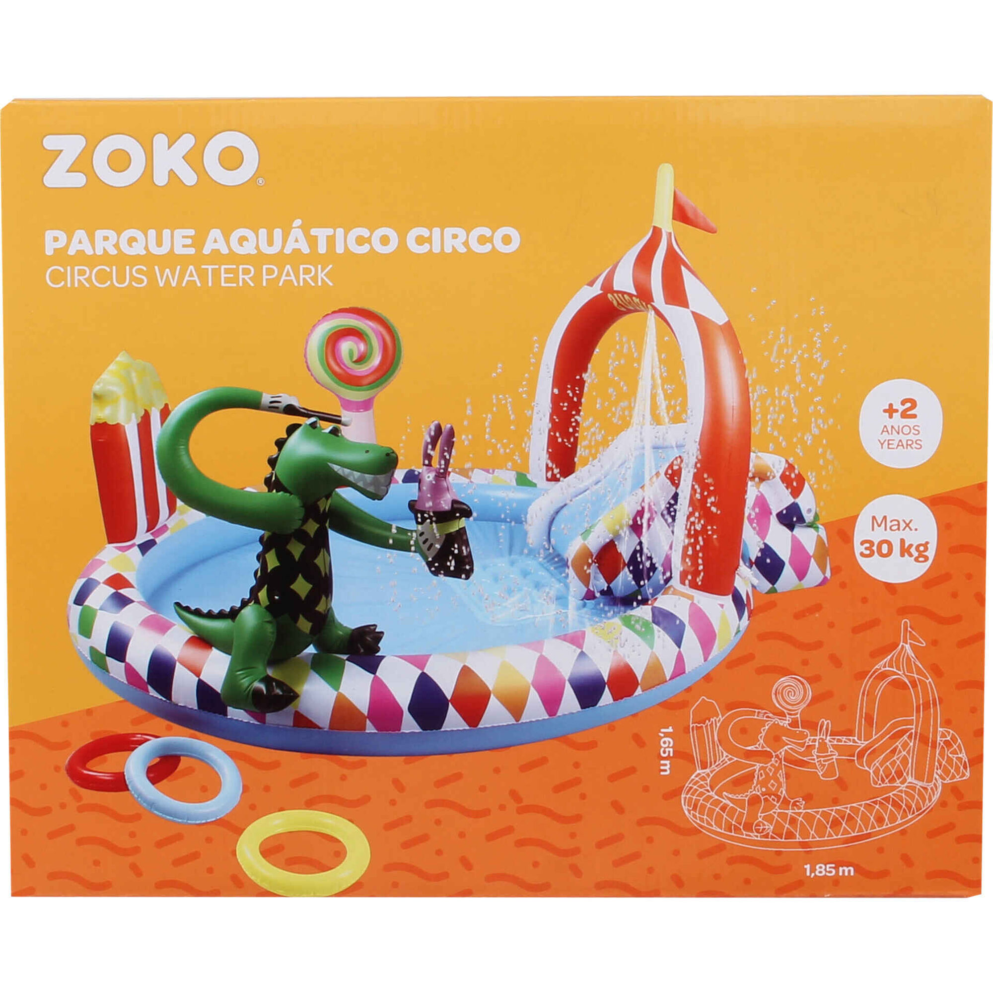 Zoko - Parque Aqu&aacute;tico Circo 185x165cm