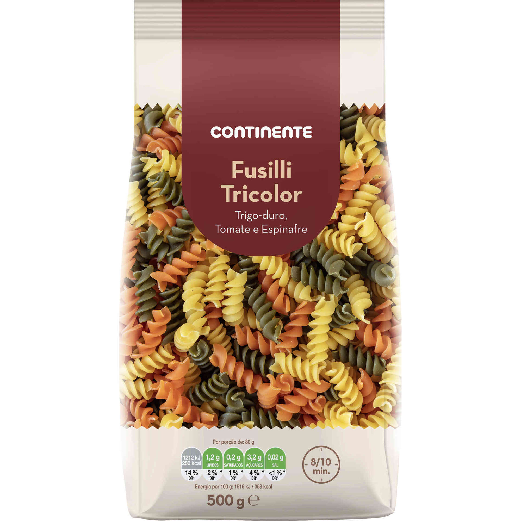 Massa Fusilli Tricolor Continente