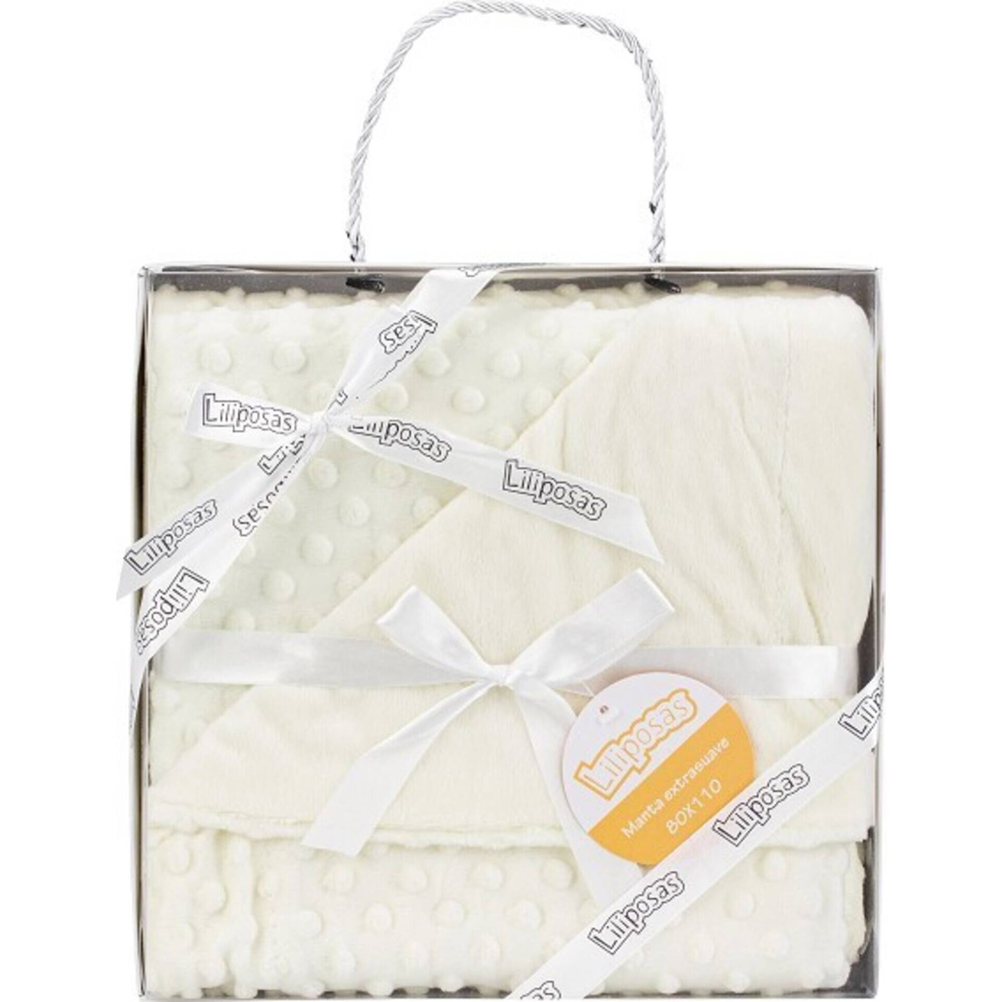 Manta Polar com Bolinhas Pérola