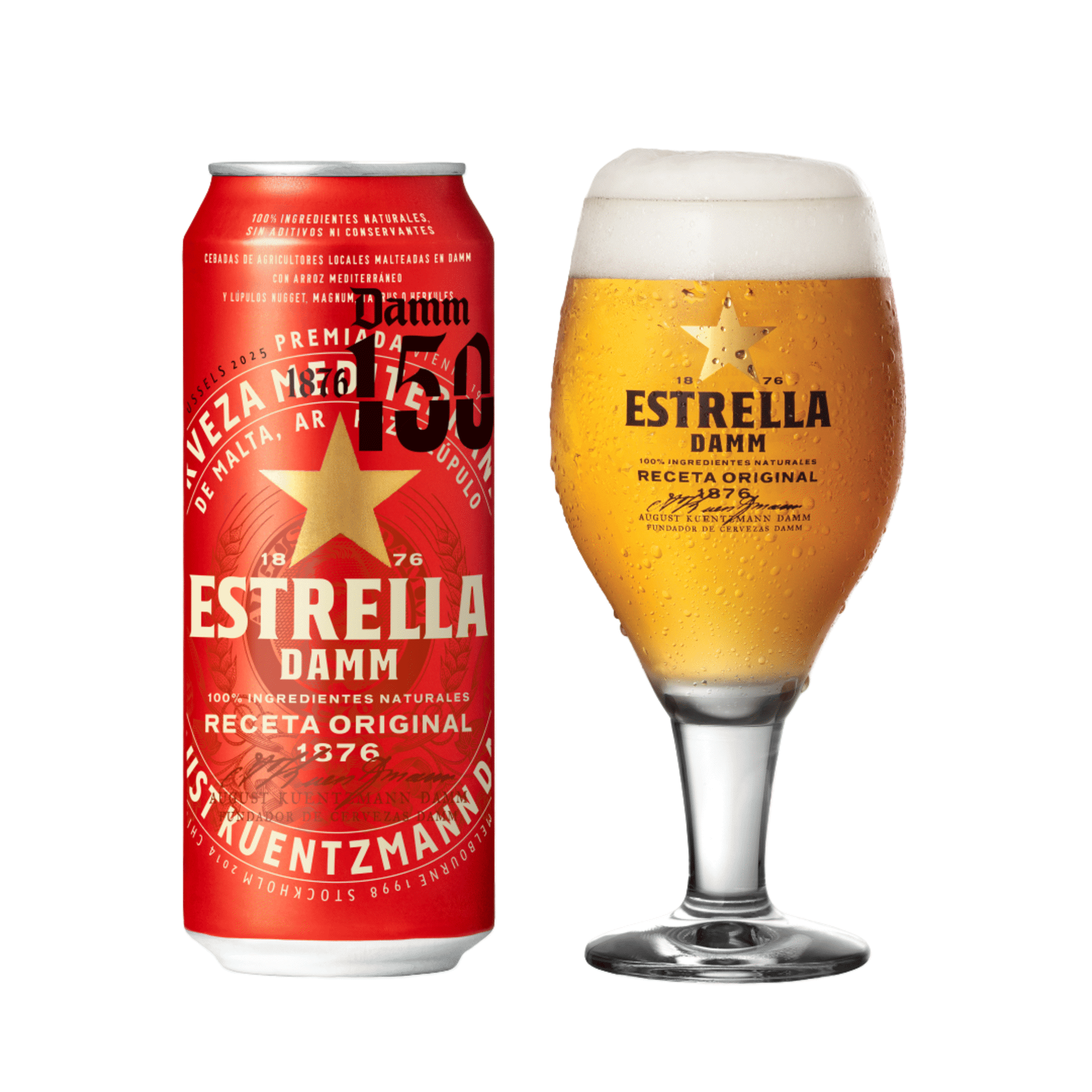 Cerveja em Lata com &Aacute;lcool Estrella Damm