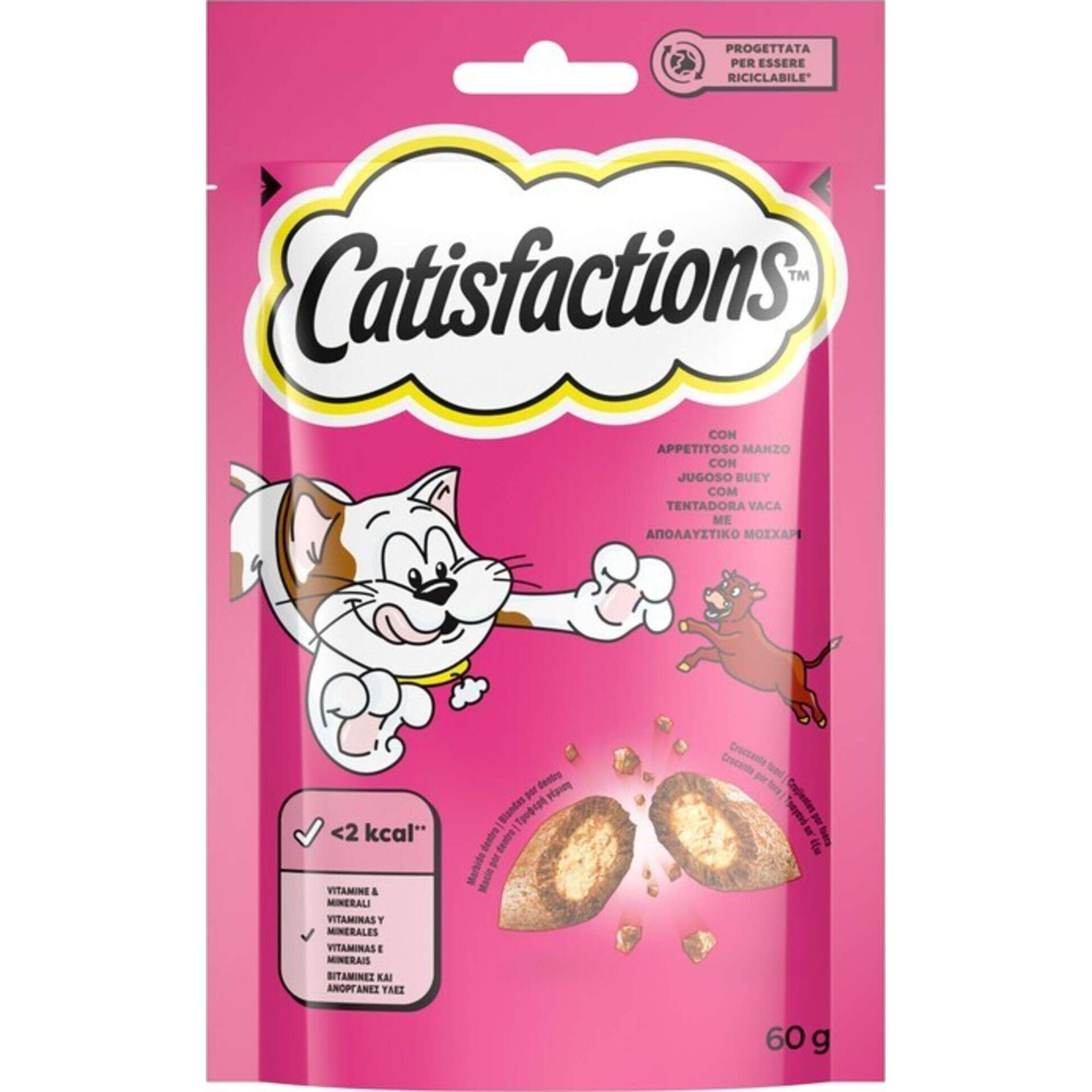Snack para Gato Adulto Vaca Catisfactions