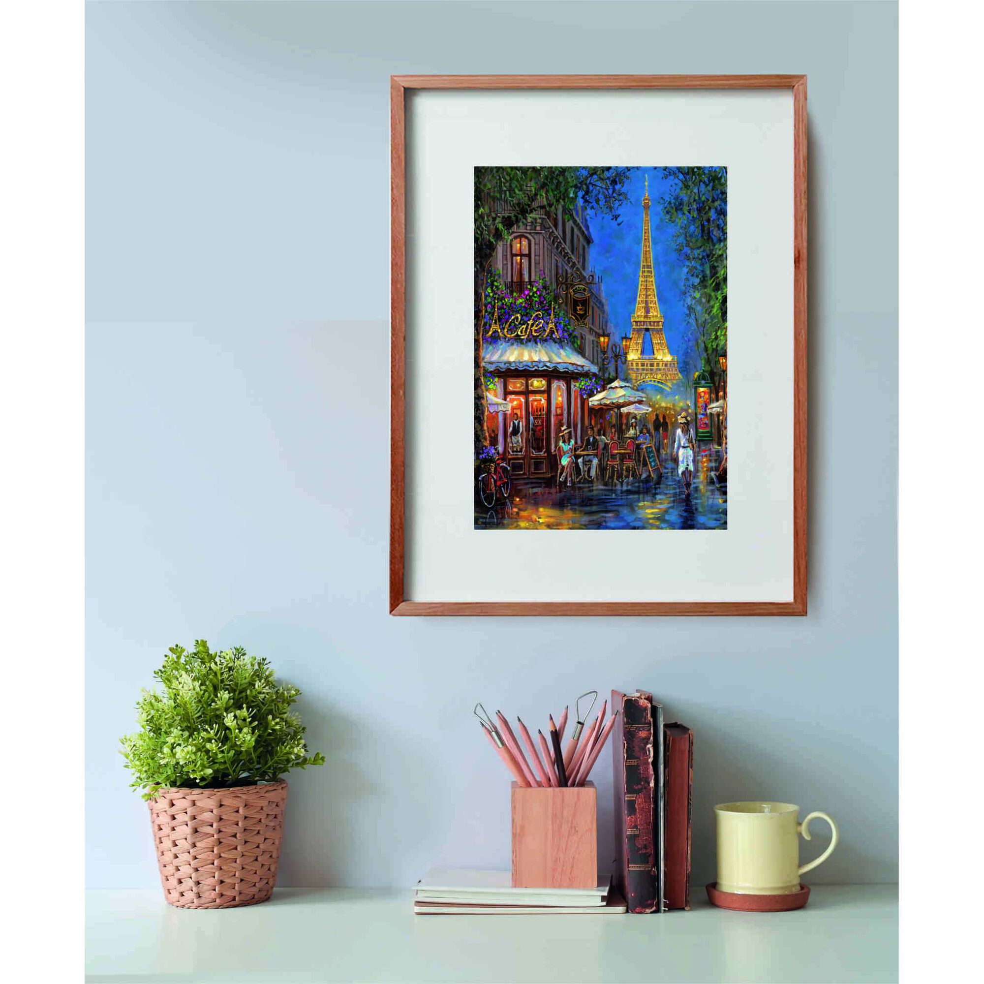 Clementoni - Puzzle Night At The Eiffel Caf&eacute; 500 Pe&ccedil;as