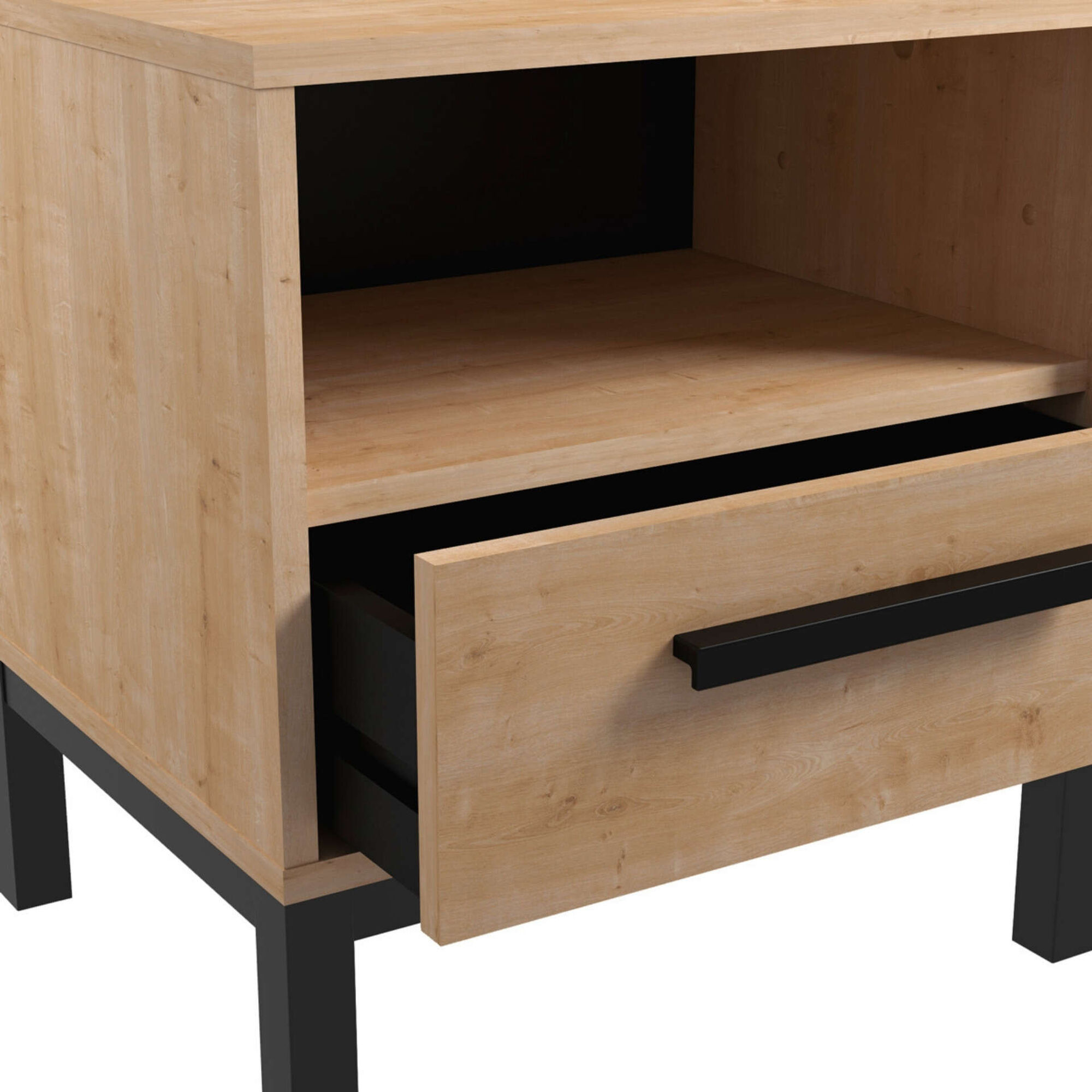 Mesa de Cabeceira 45x36x47cm Carvalho Craft Mesa de Cabeceira 45x36x47cm Carvalho Craft