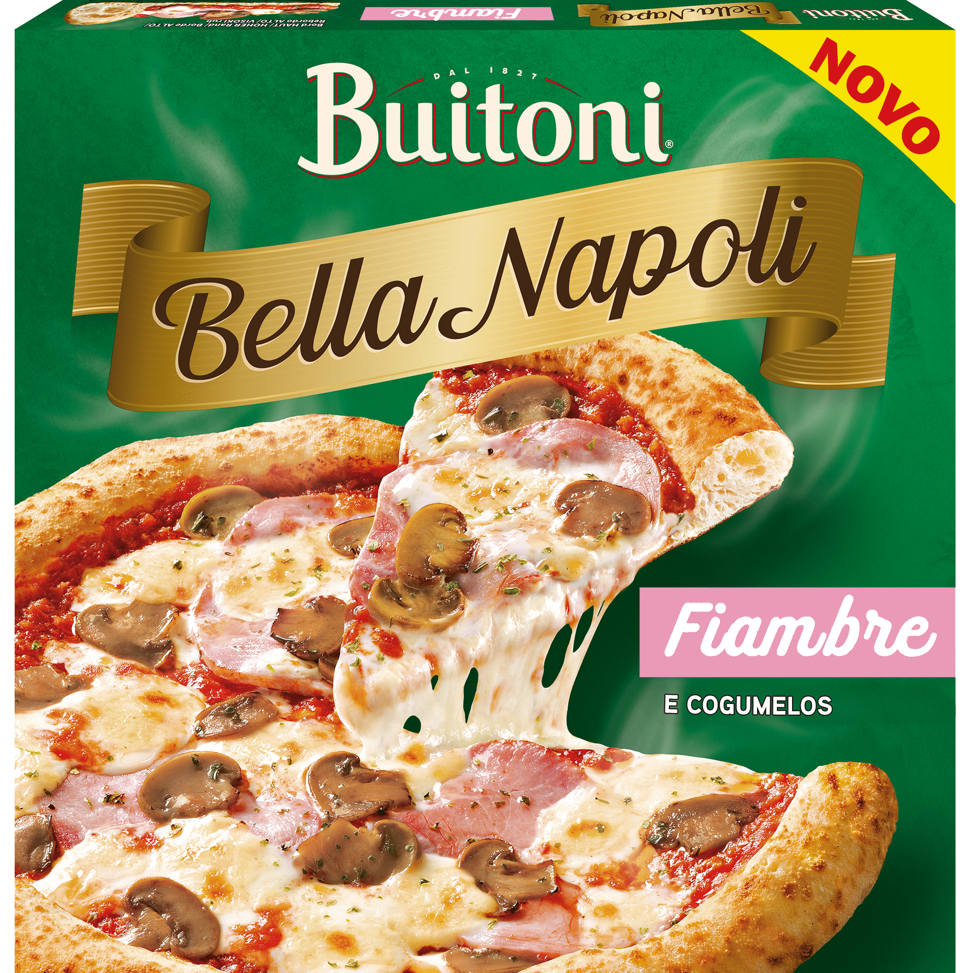 Pizza Forno Di Pietra Fiambre e Cogumelos